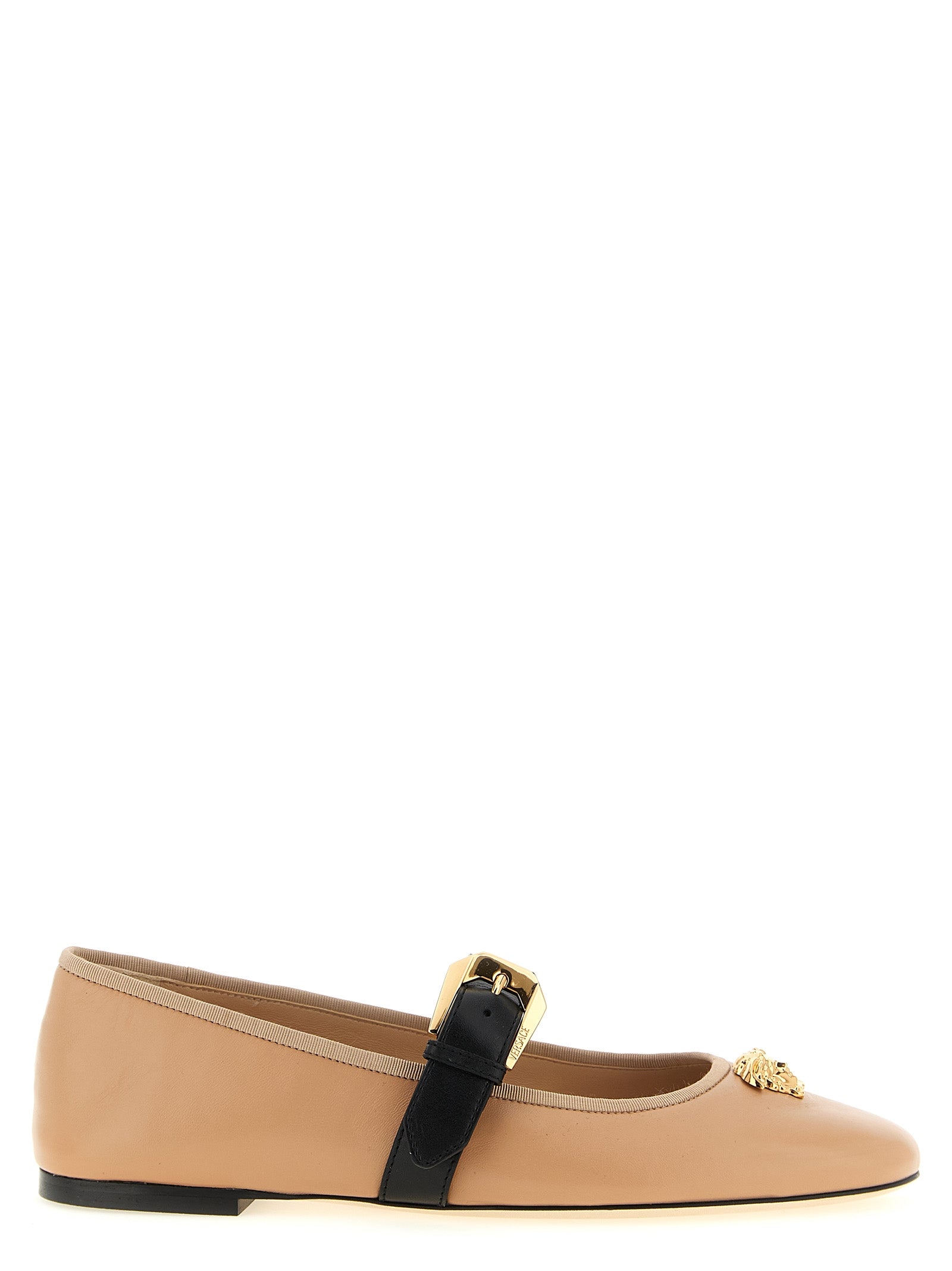 Versace Mehrfarbige Ballerinas aus Lammleder