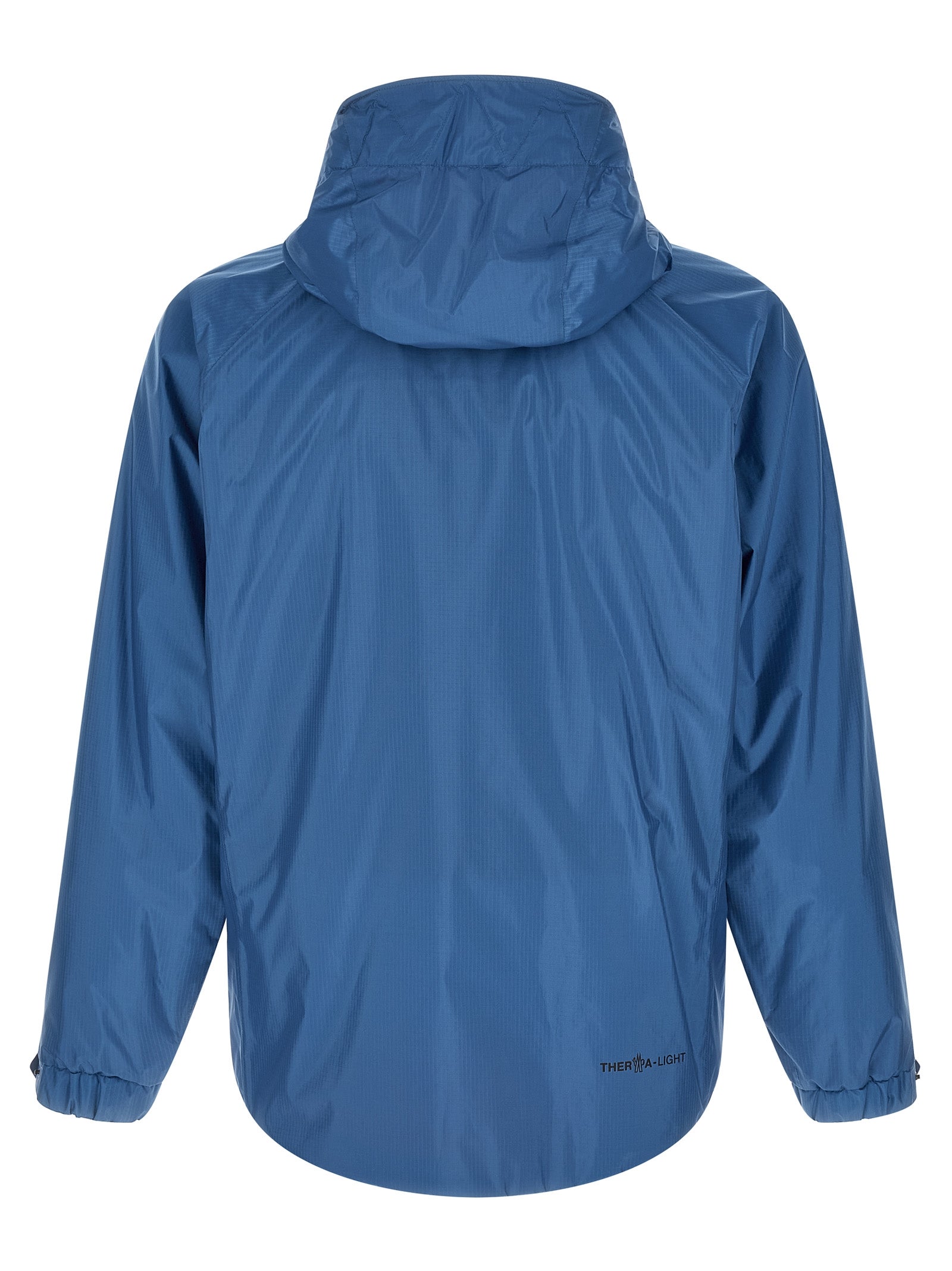 Moncler Grenoble Blaue Shell-Jacke aus Polyamid
