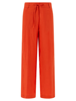 NUDE Orange Viscose Casual Pants