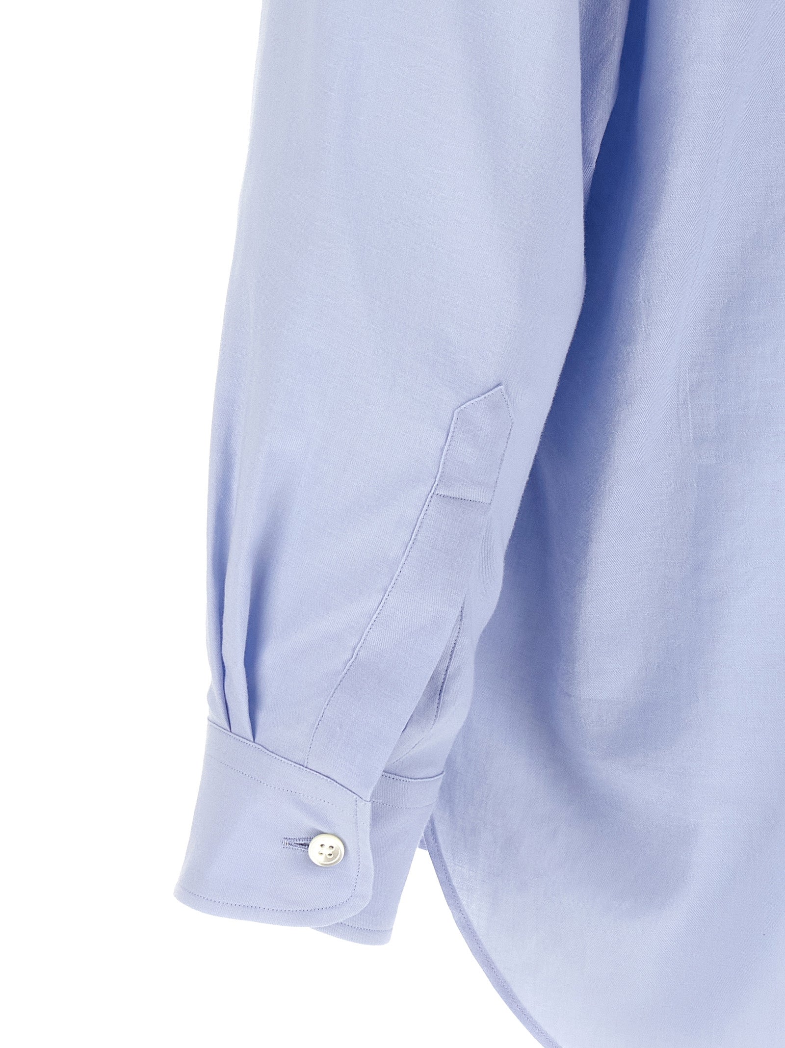 SSSTEIN Blaue Baumwollbluse