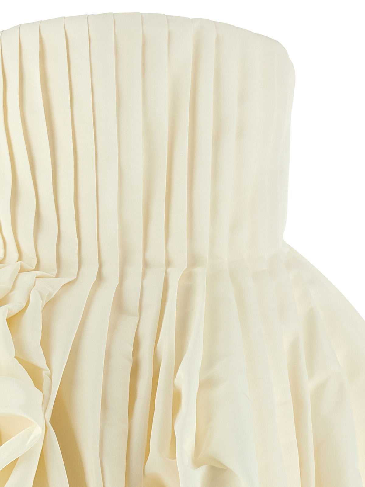 Carolina Herrera Kurzes weißes Seidenkleid