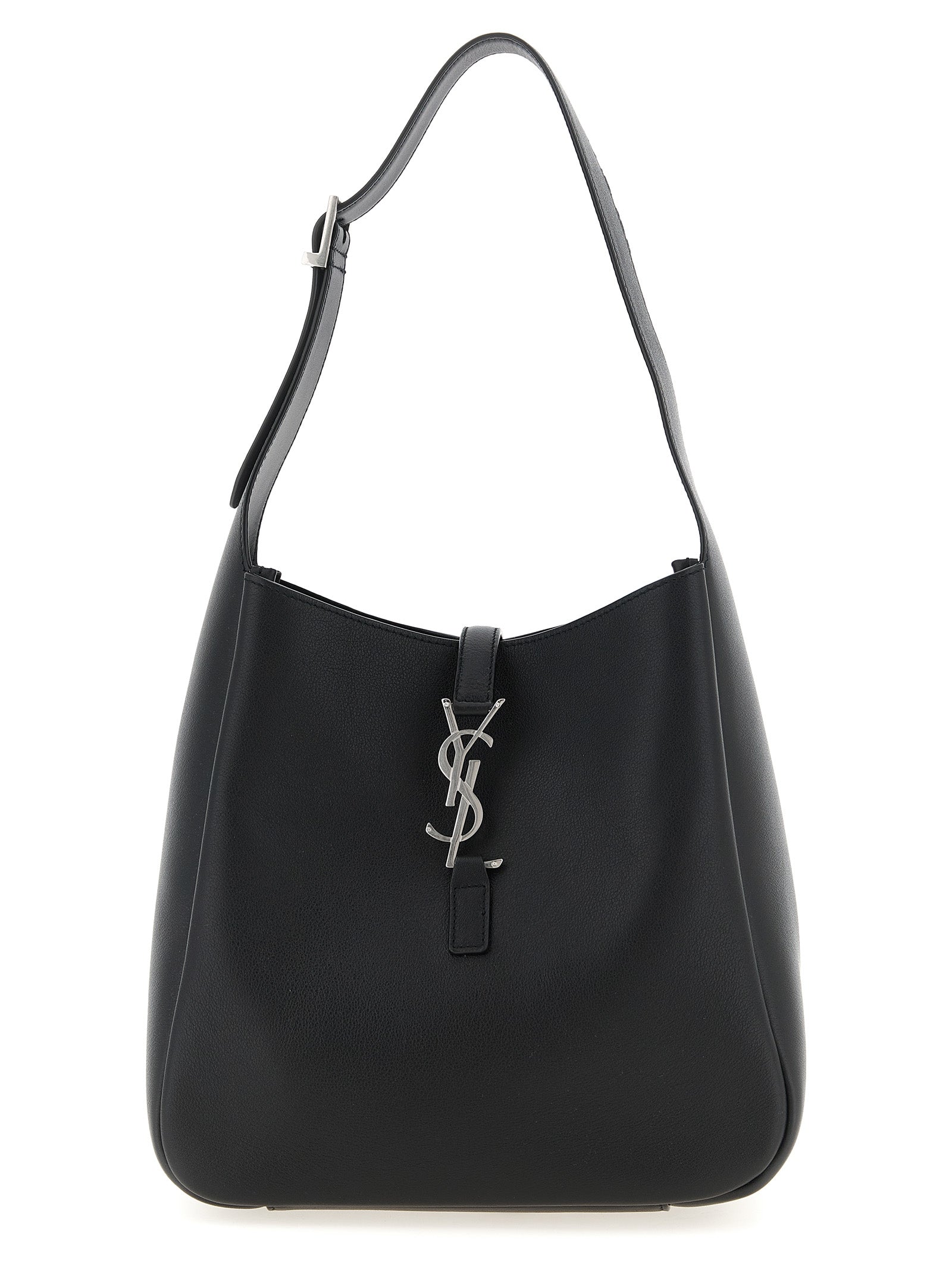 Saint Laurent Schwarze Kalbsleder-Schultertasche
