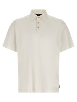 ZANONE Weißes Poloshirt aus Baumwolle