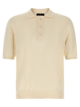 ZANONE Beige Cotton Polo Shirt