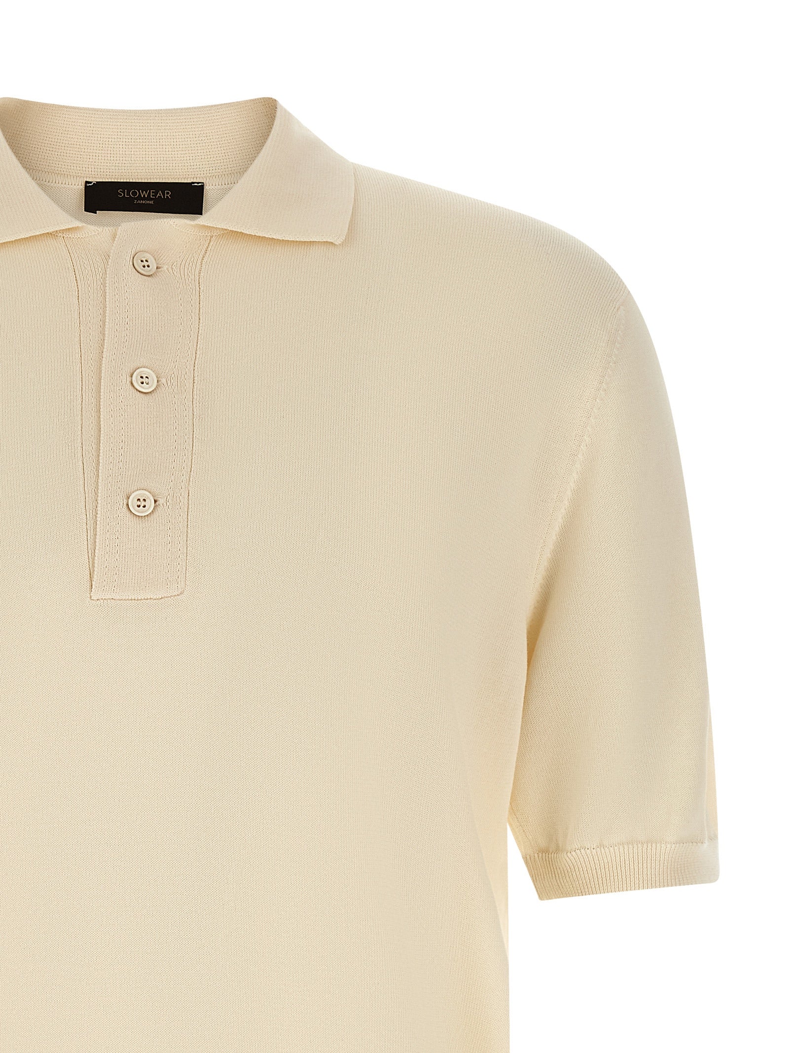 ZANONE Beige Cotton Polo Shirt