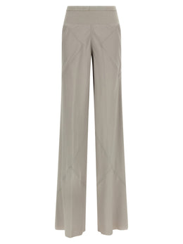 Rick Owens Graue Hose aus Acetat mit ausgestelltem Bein