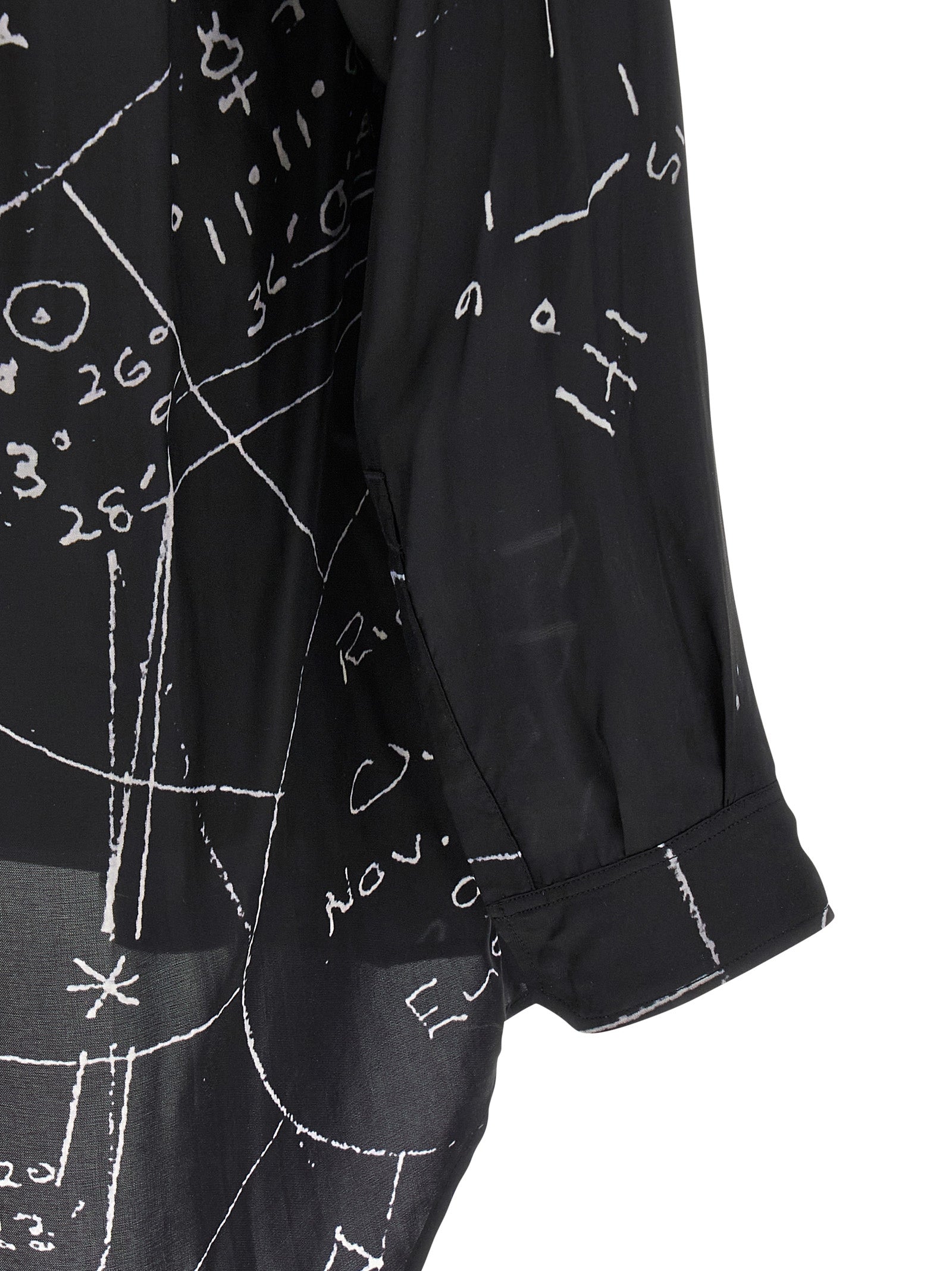 Rick Owens Schwarze Viskosebluse