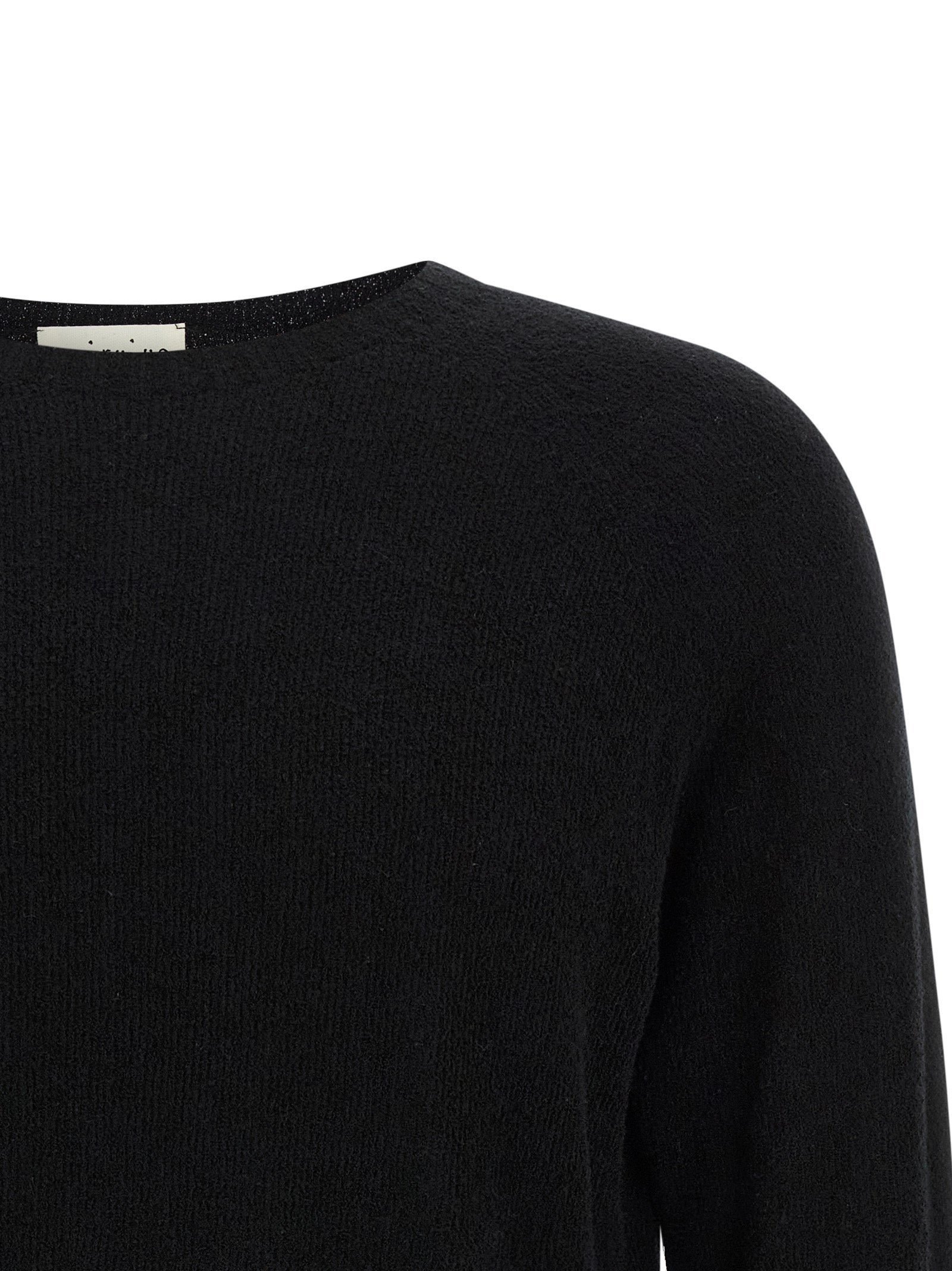 MA'RY'YA Schwarzer Baumwollcardigan