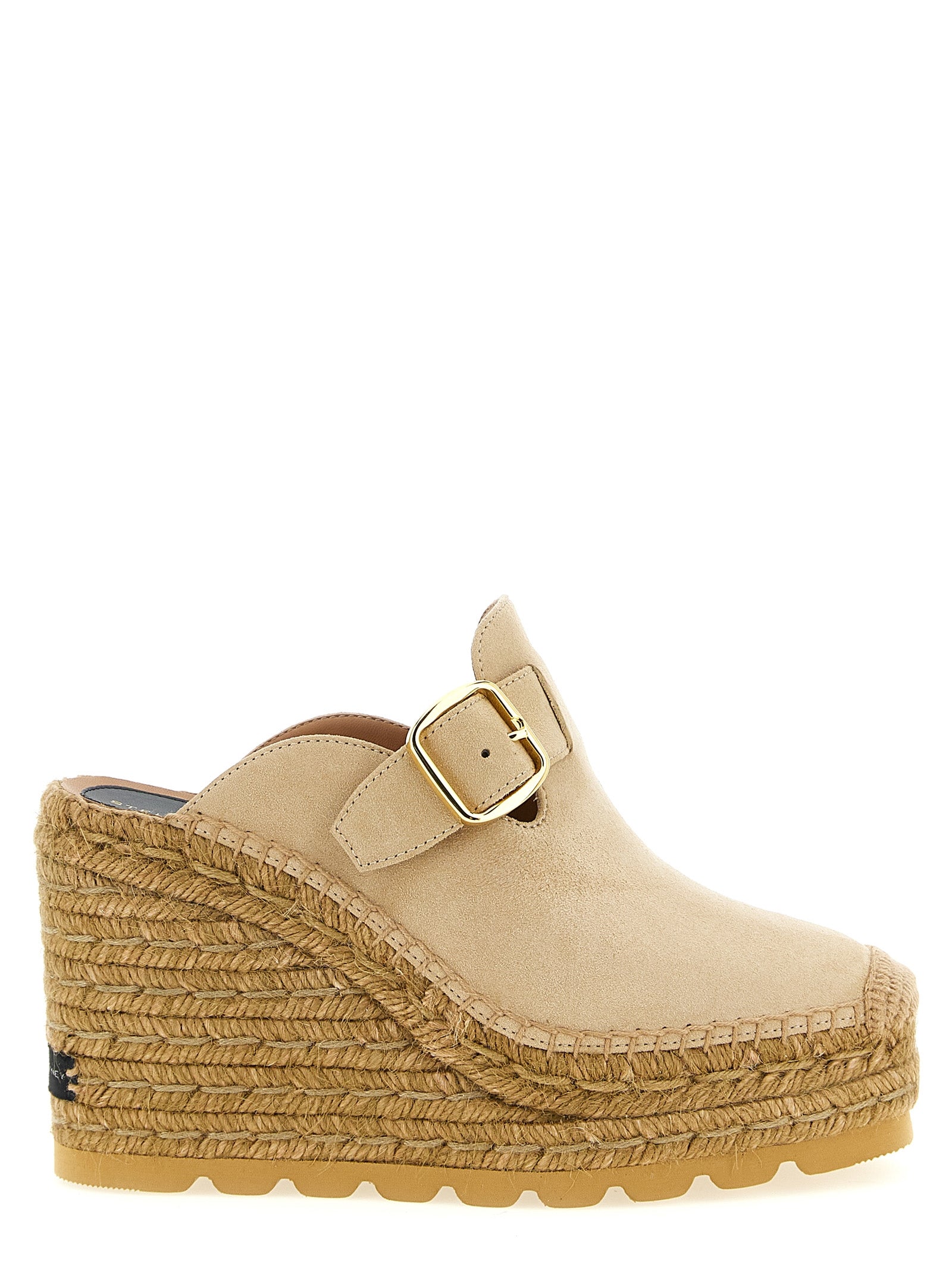 Stella McCartney Beige Viskose Keilsandalen