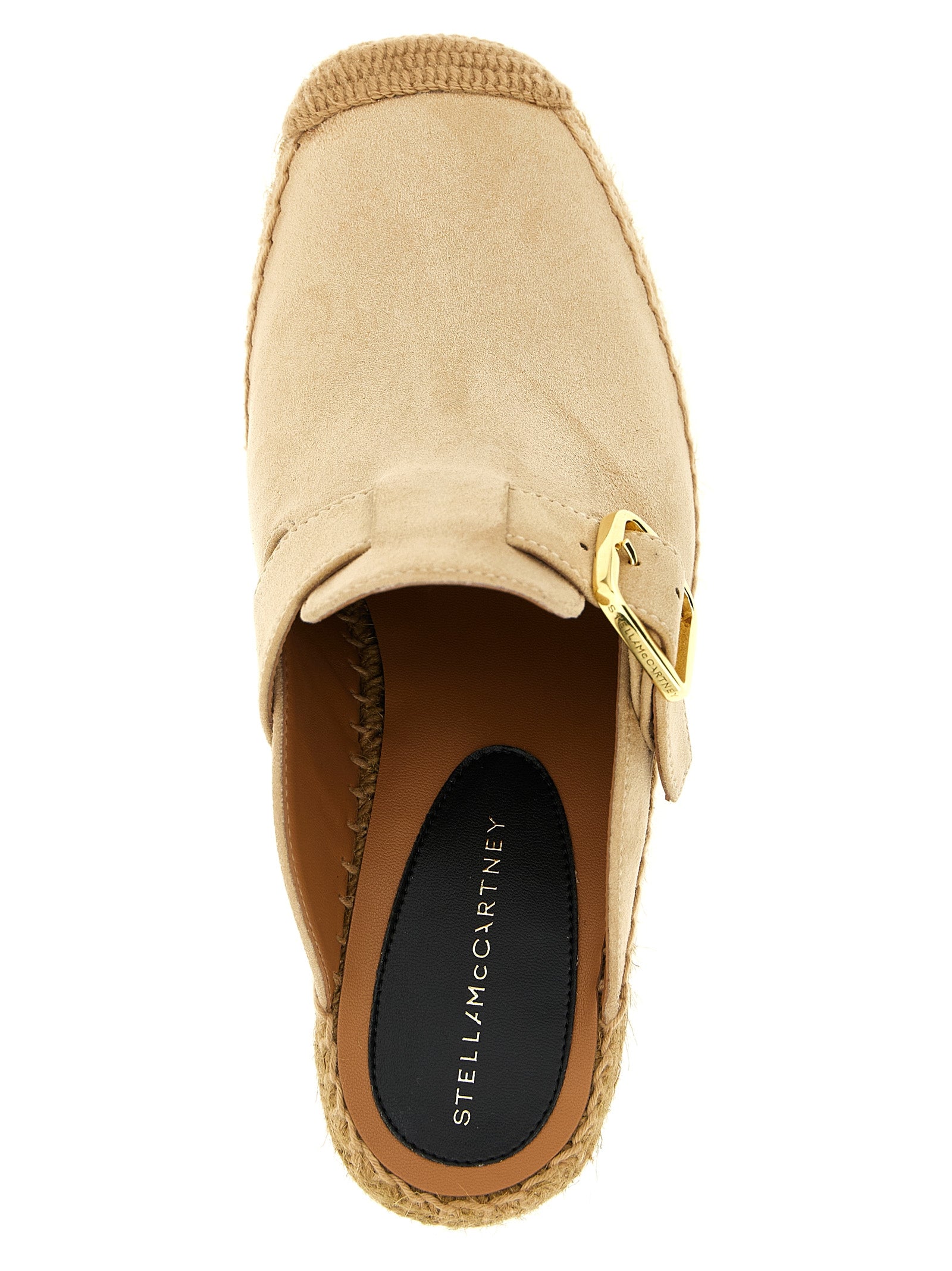 Stella McCartney Beige Viskose Keilsandalen