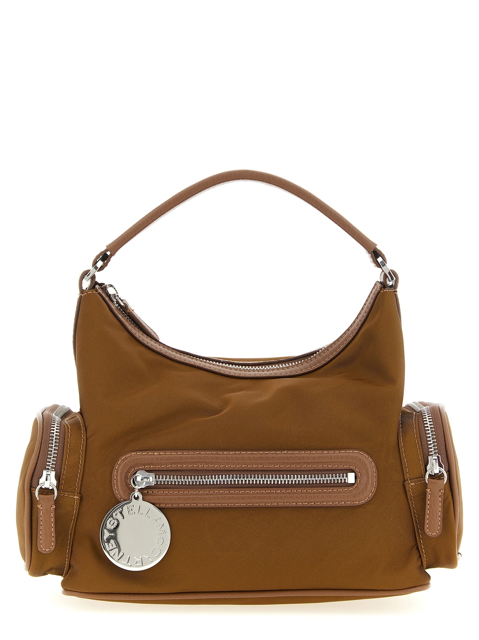 Stella McCartney Braune Crossbody-Tasche aus Polyamid