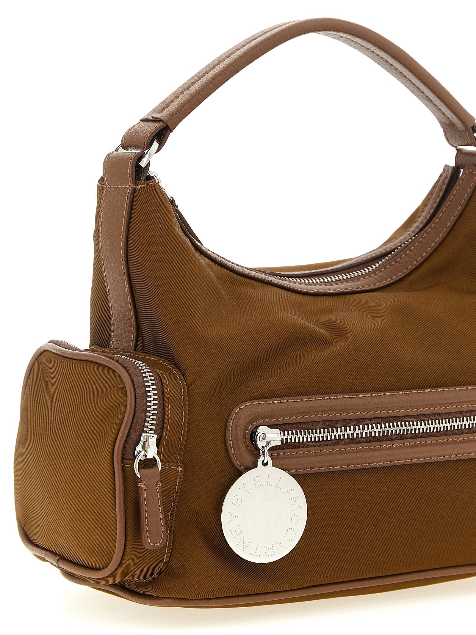 Stella McCartney Braune Crossbody-Tasche aus Polyamid