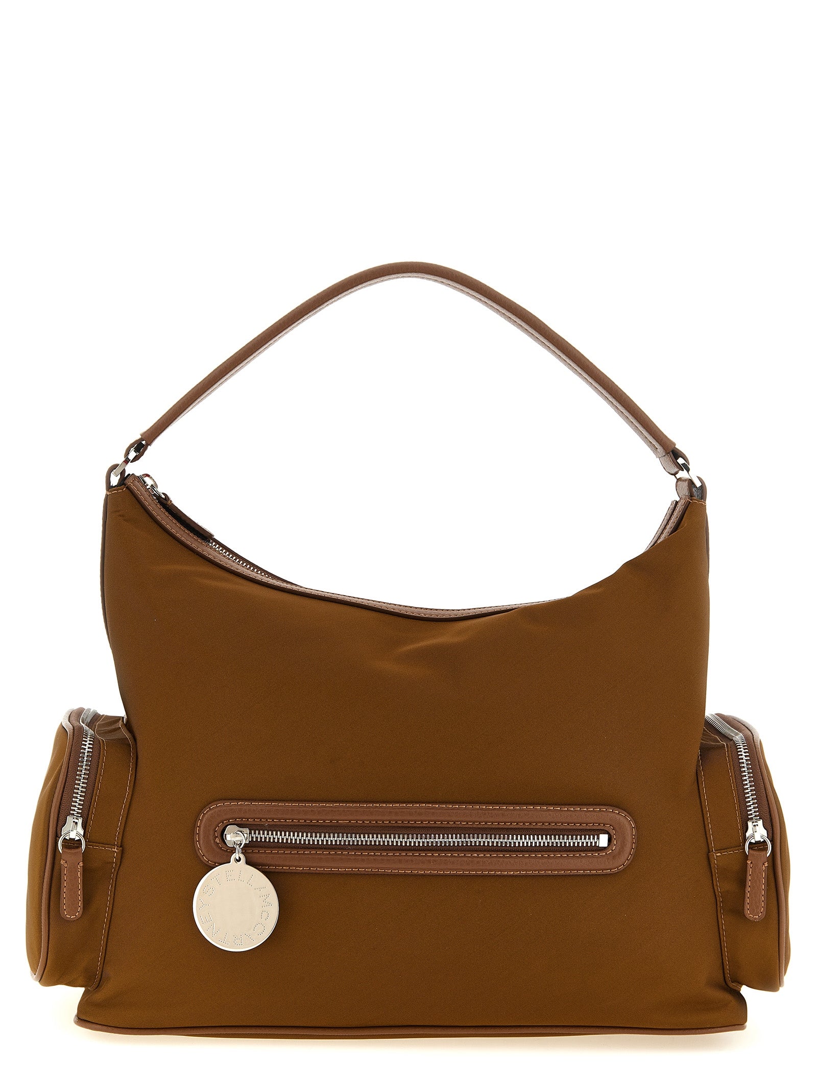 Stella McCartney Schultertasche aus braunem Polyamid