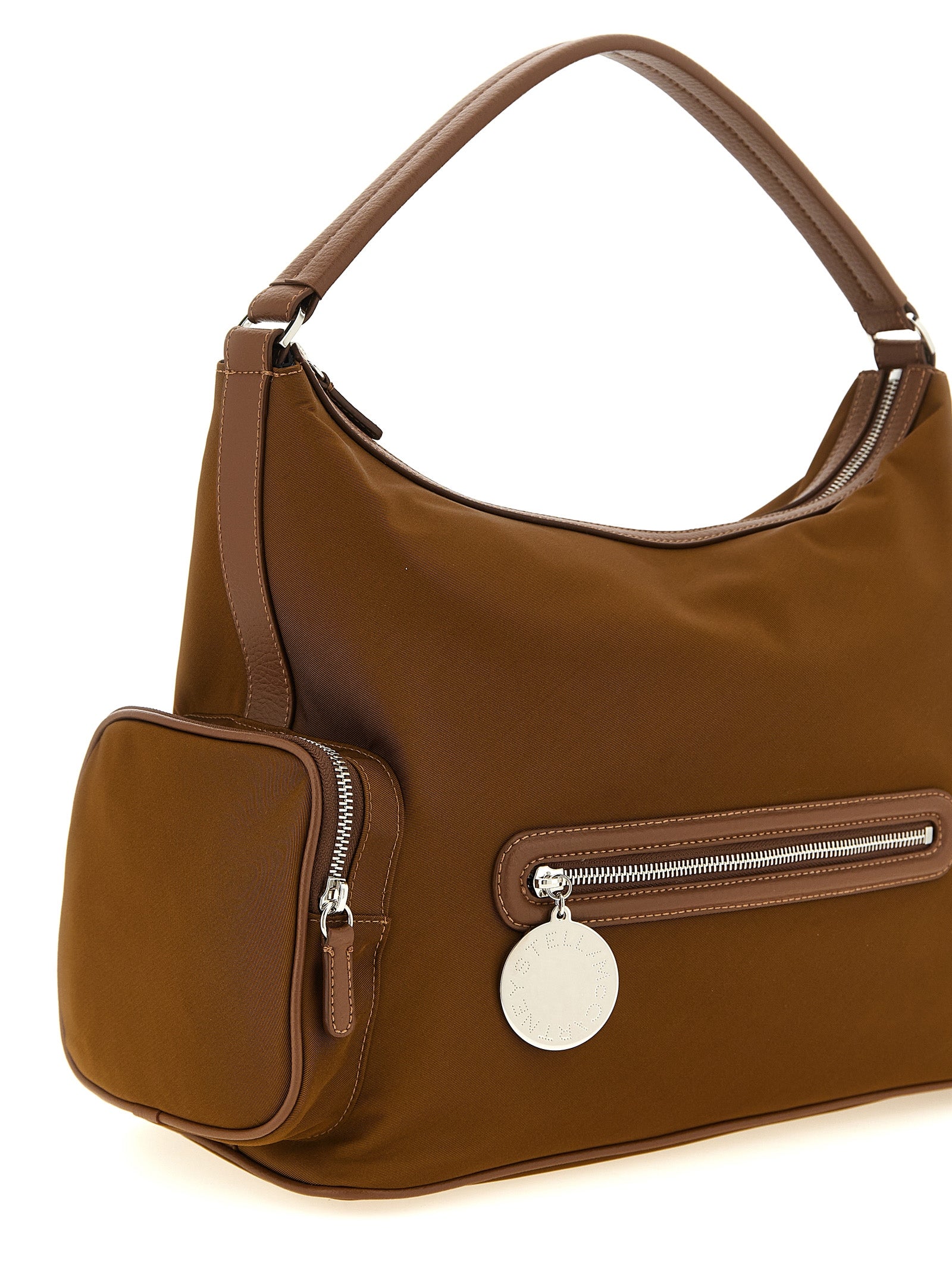 Stella McCartney Schultertasche aus braunem Polyamid