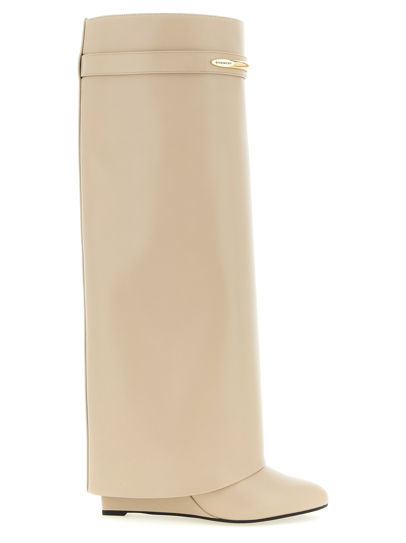 Givenchy Beige Kalbsleder Overknee-Stiefel
