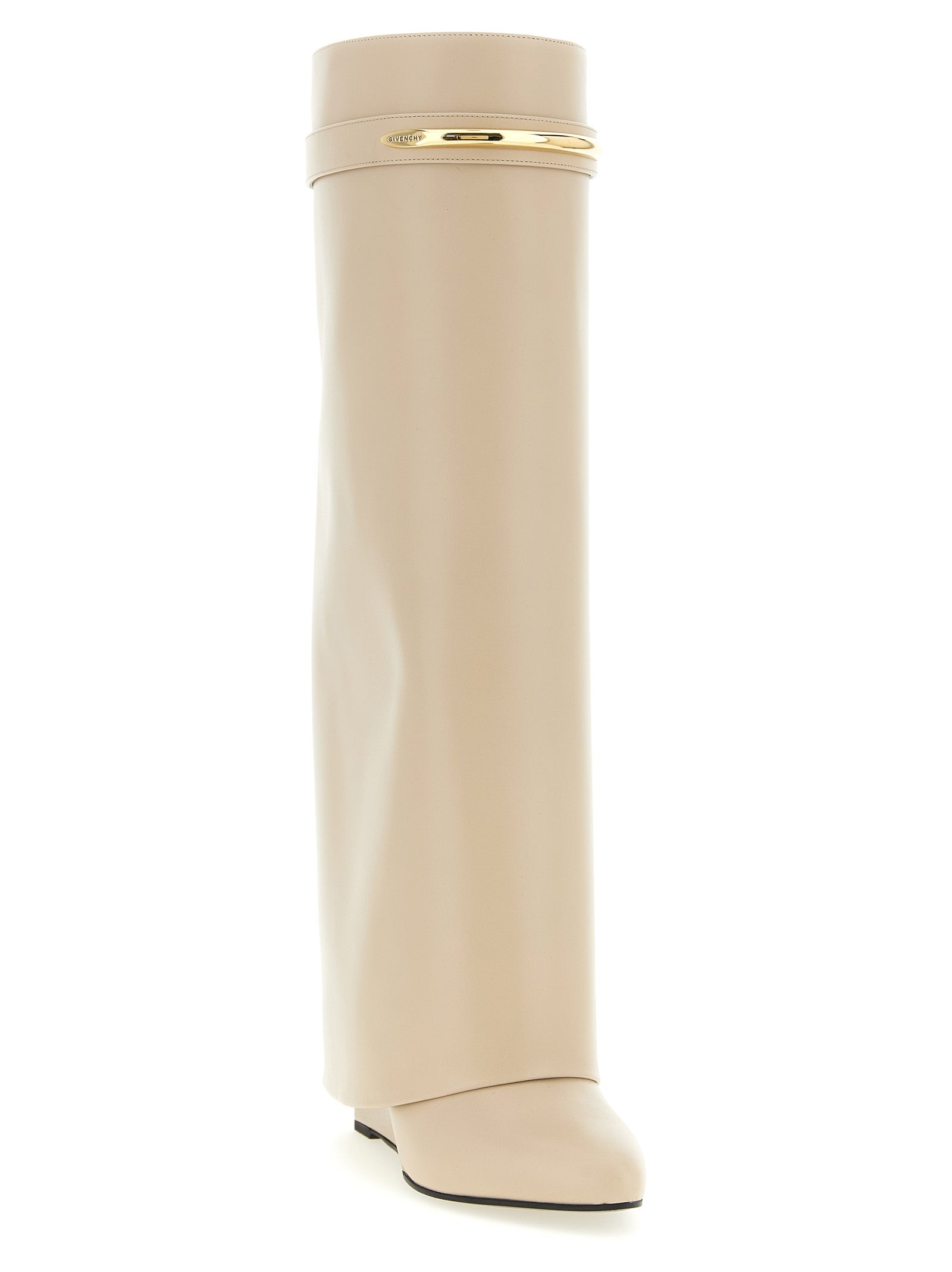 Givenchy Beige Kalbsleder Overknee-Stiefel