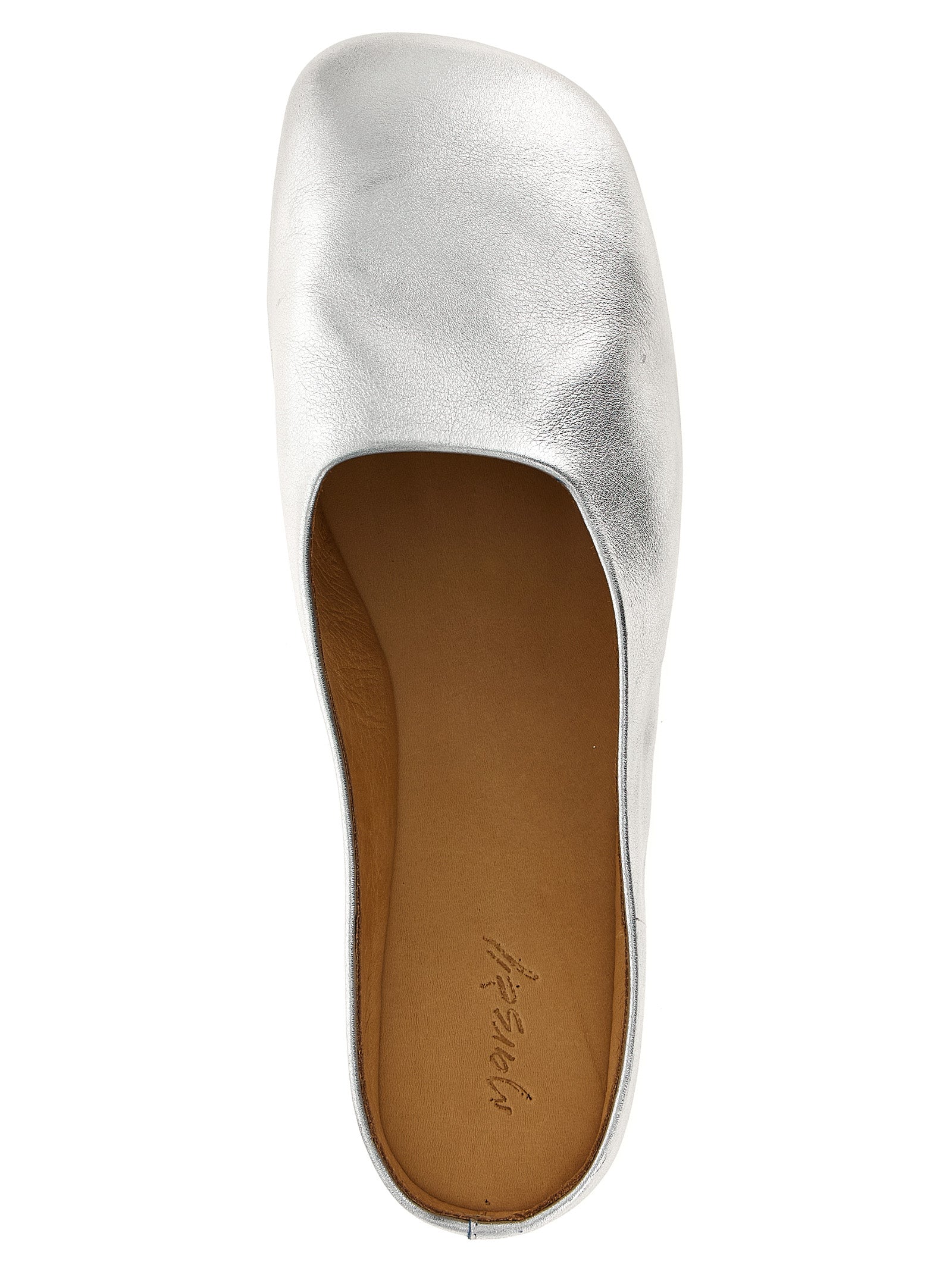 Marsell Silberne Mules aus Kalbsleder