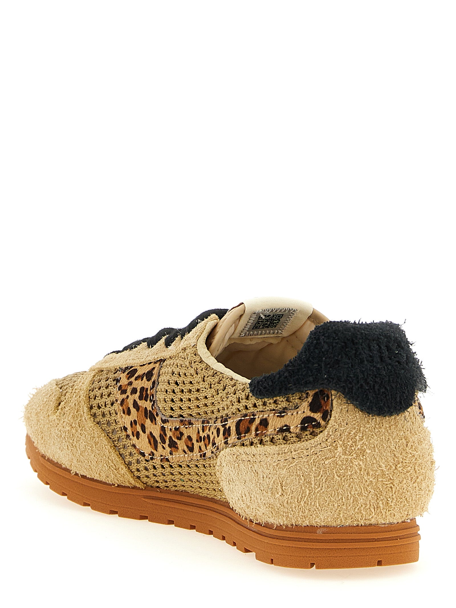 Autry Beigefarbene Baumwoll-Sportschuhe