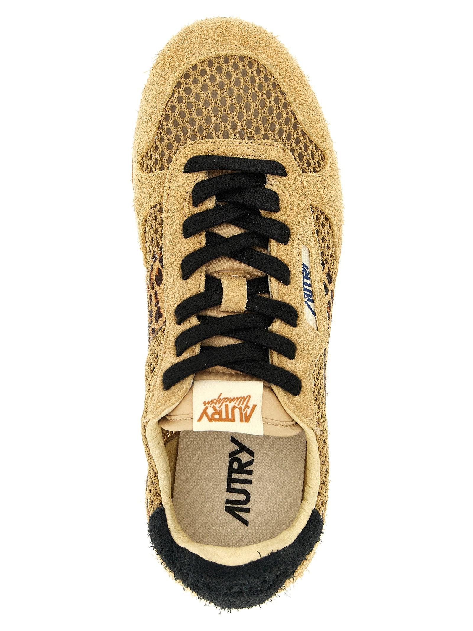 Autry Beigefarbene Baumwoll-Sportschuhe