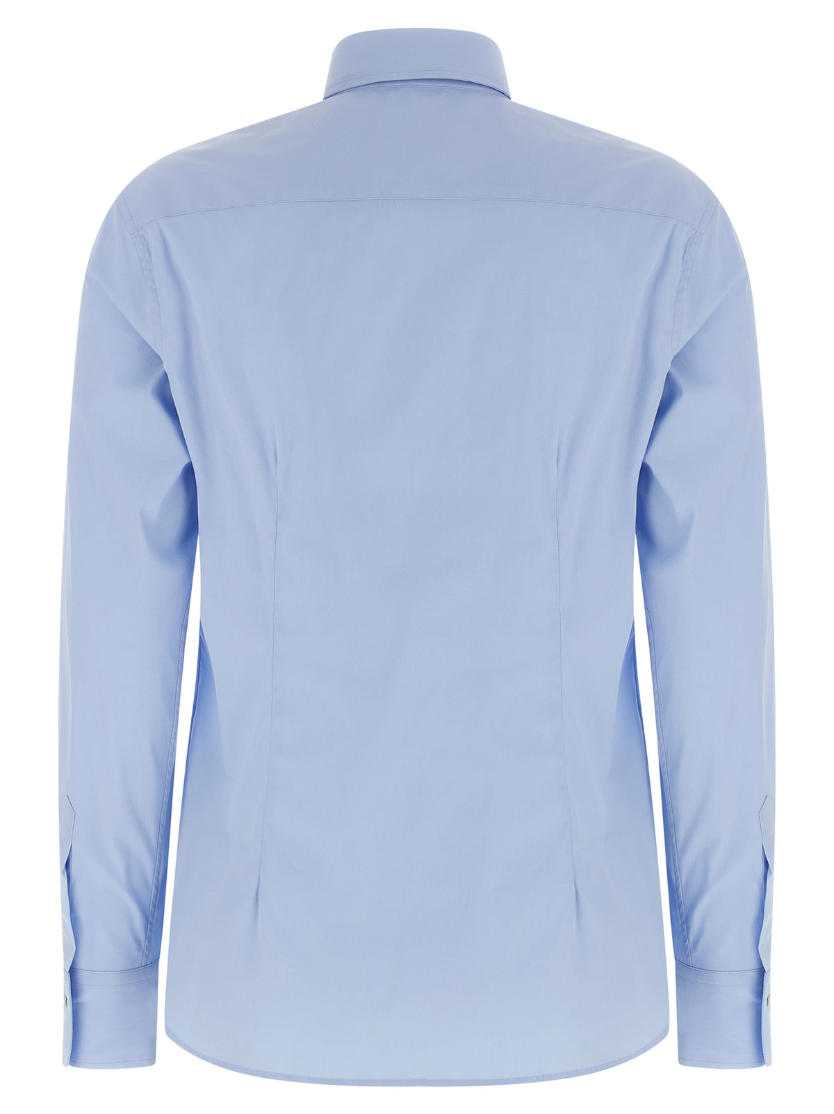 XACUS Blaue Baumwollbluse