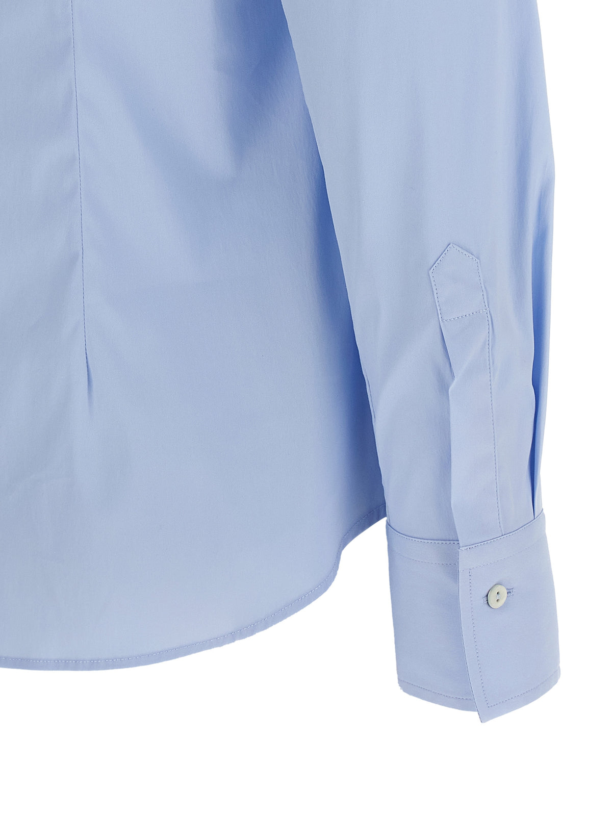 XACUS Blaue Baumwollbluse