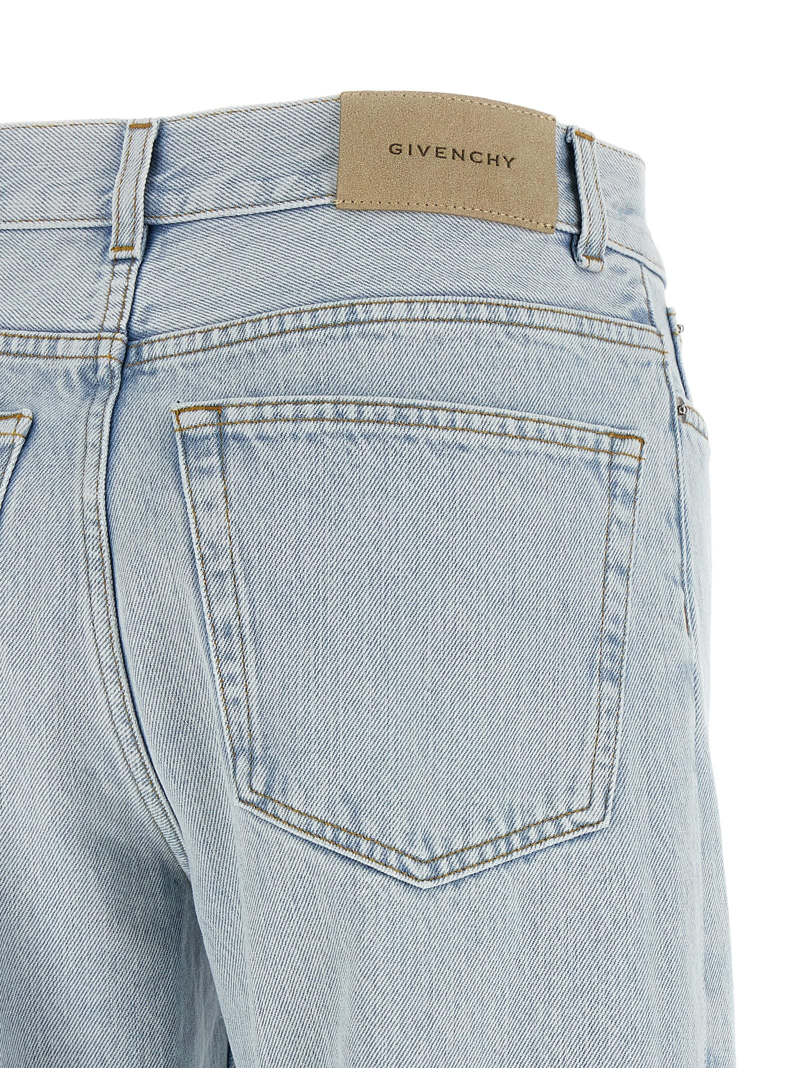 Givenchy Blaue Jeans aus Baumwolle im geraden Schnitt