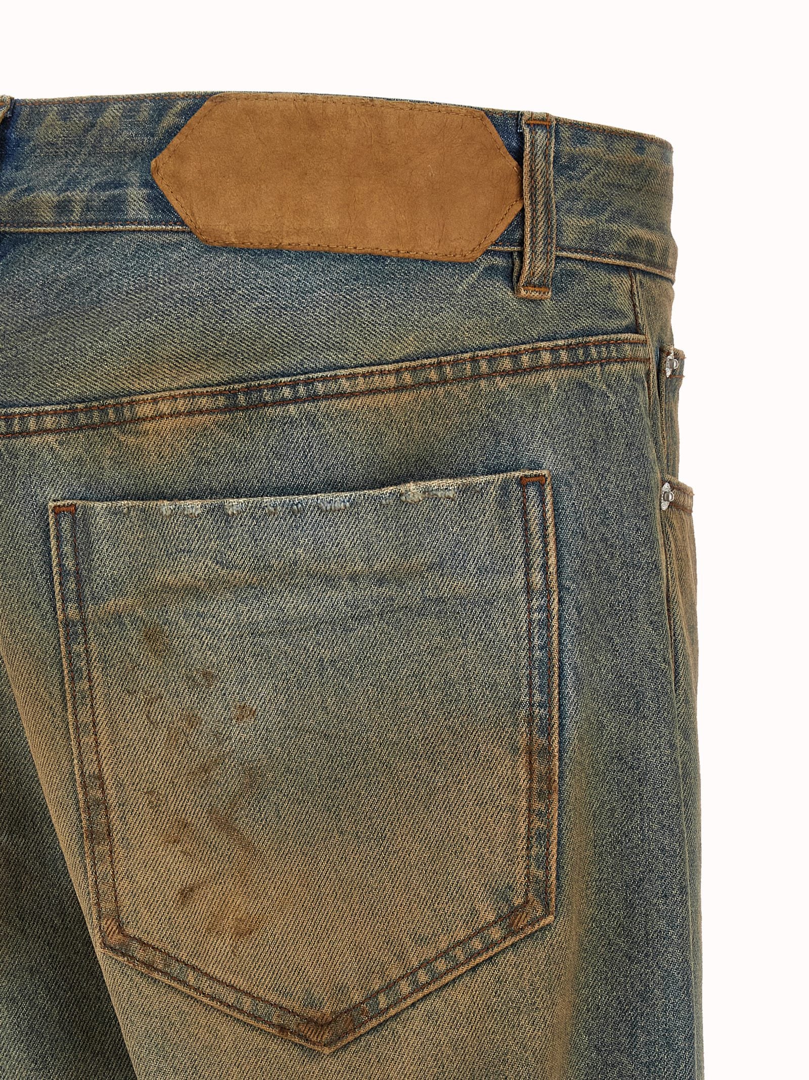 Jacquemus Mehrfarbige Baumwoll-Jeans im geraden Schnitt