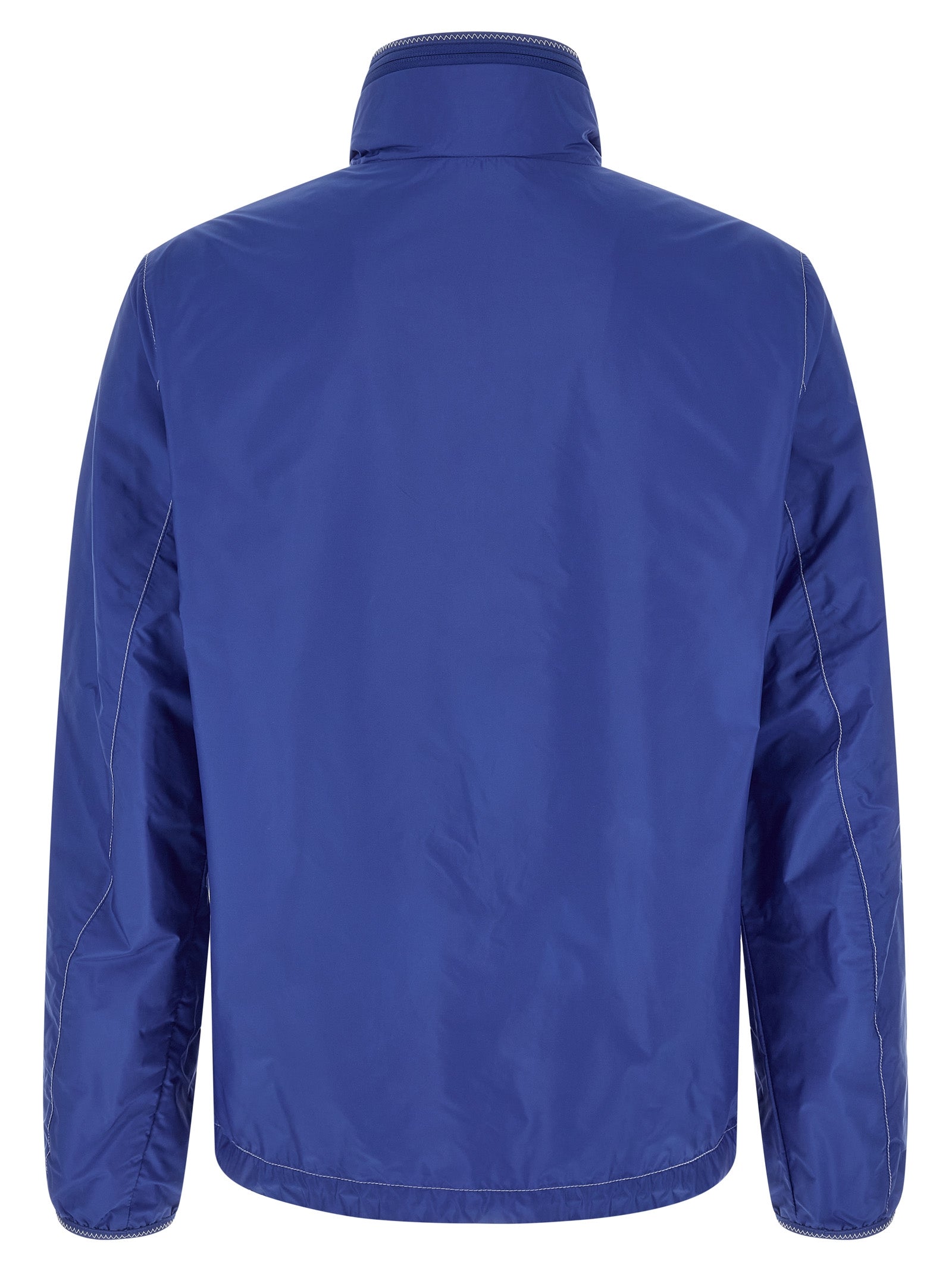 Moncler Blaue Shell-Jacke aus Polyamid