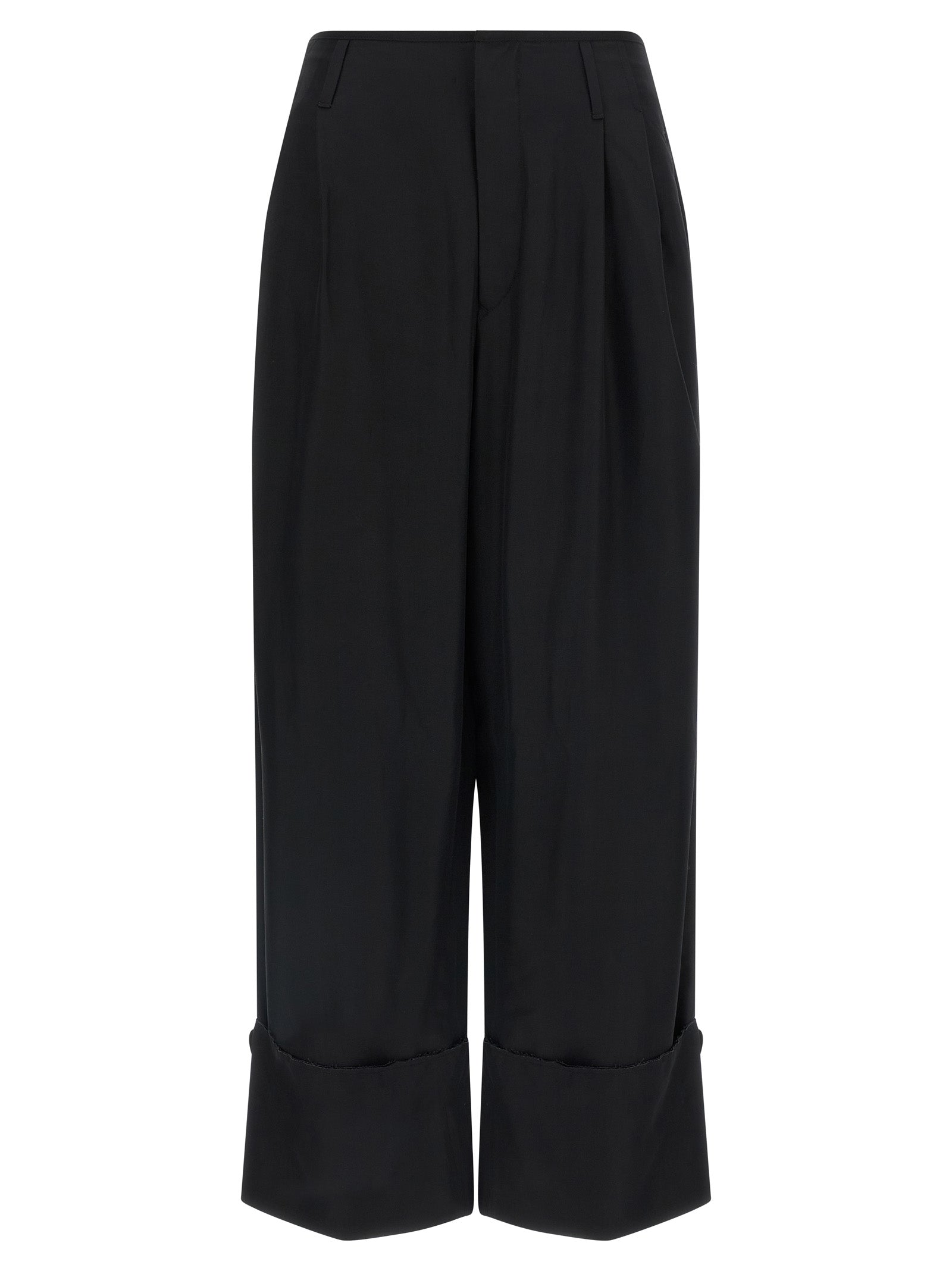 Darkpark Schwarze Freizeithose aus Viskose