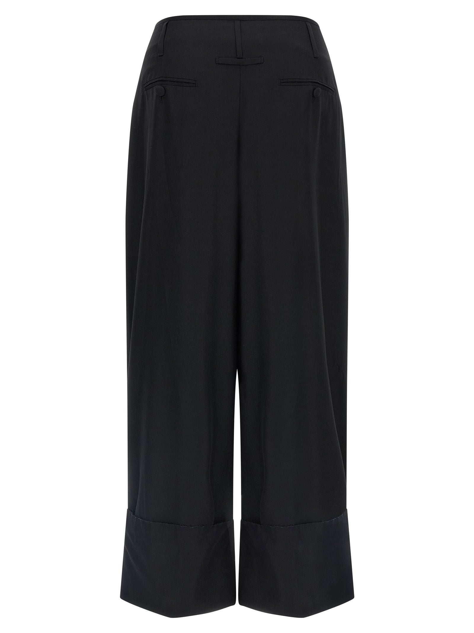 Darkpark Schwarze Freizeithose aus Viskose
