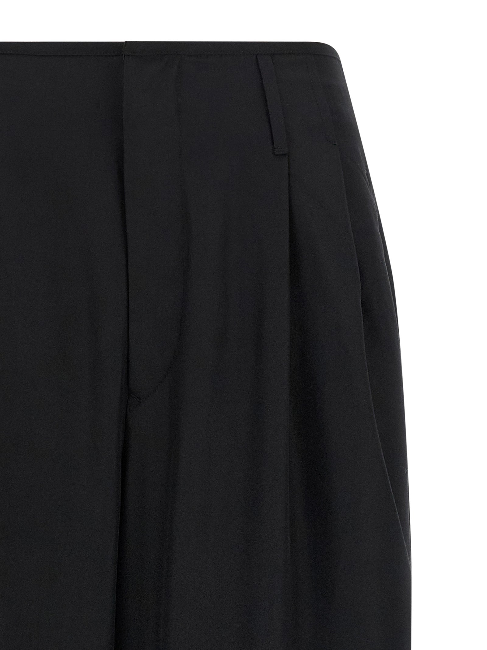 Darkpark Schwarze Freizeithose aus Viskose