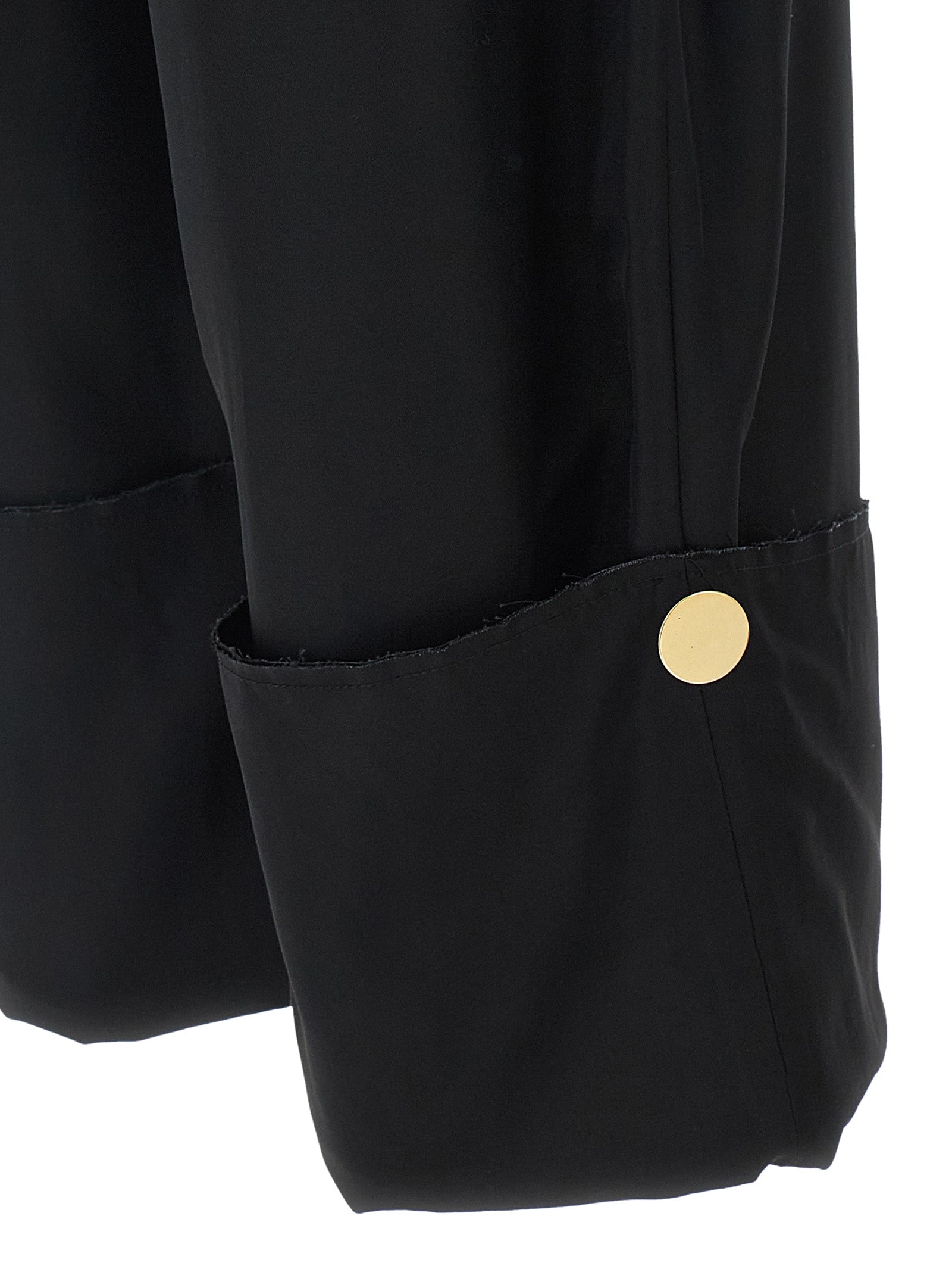 Darkpark Schwarze Freizeithose aus Viskose