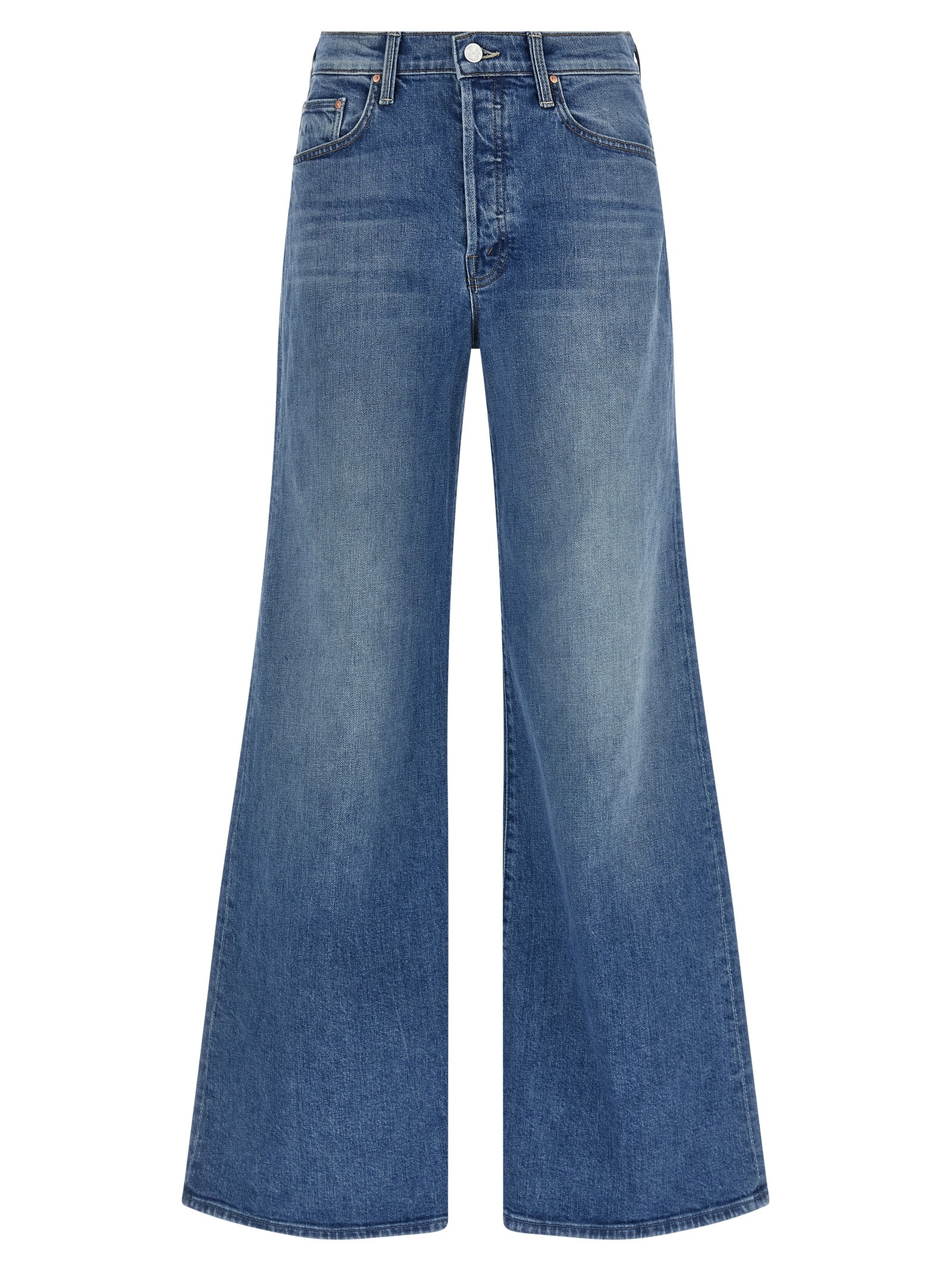 Mother Denim Blaue Baumwolljeans Denim