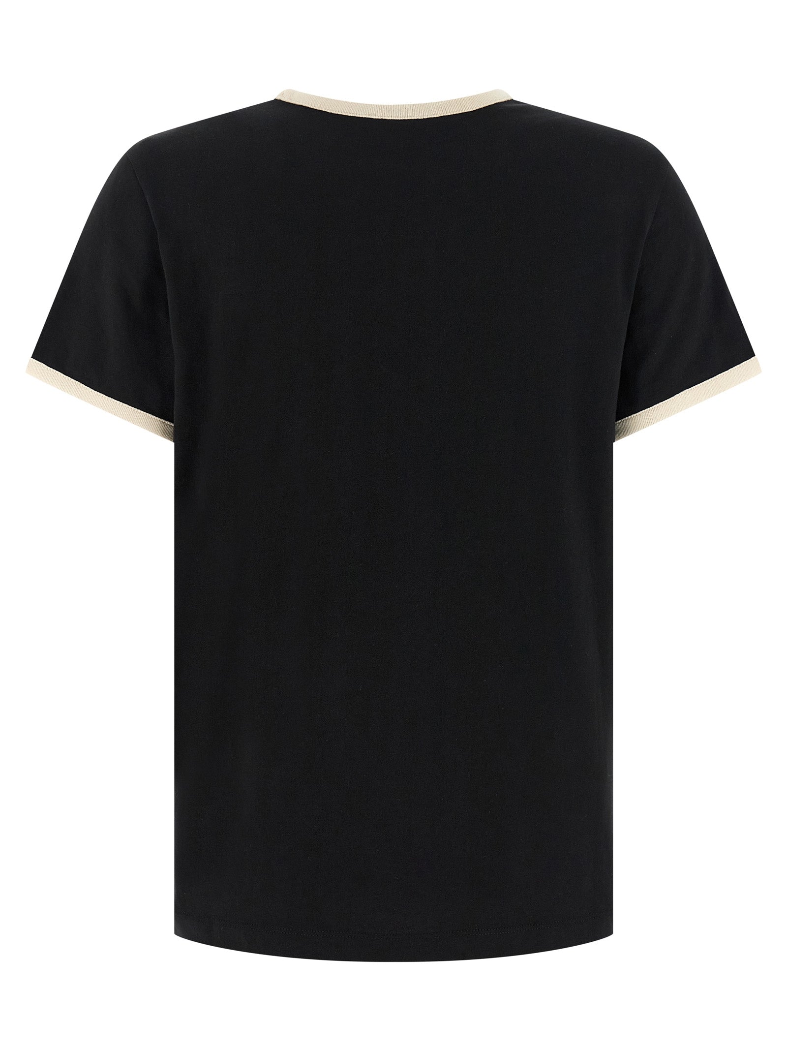 Moncler Schwarzes Baumwoll-T-Shirt