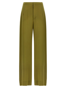 MAISON JEJIA Zweifarbige Seiden-Freizeithose