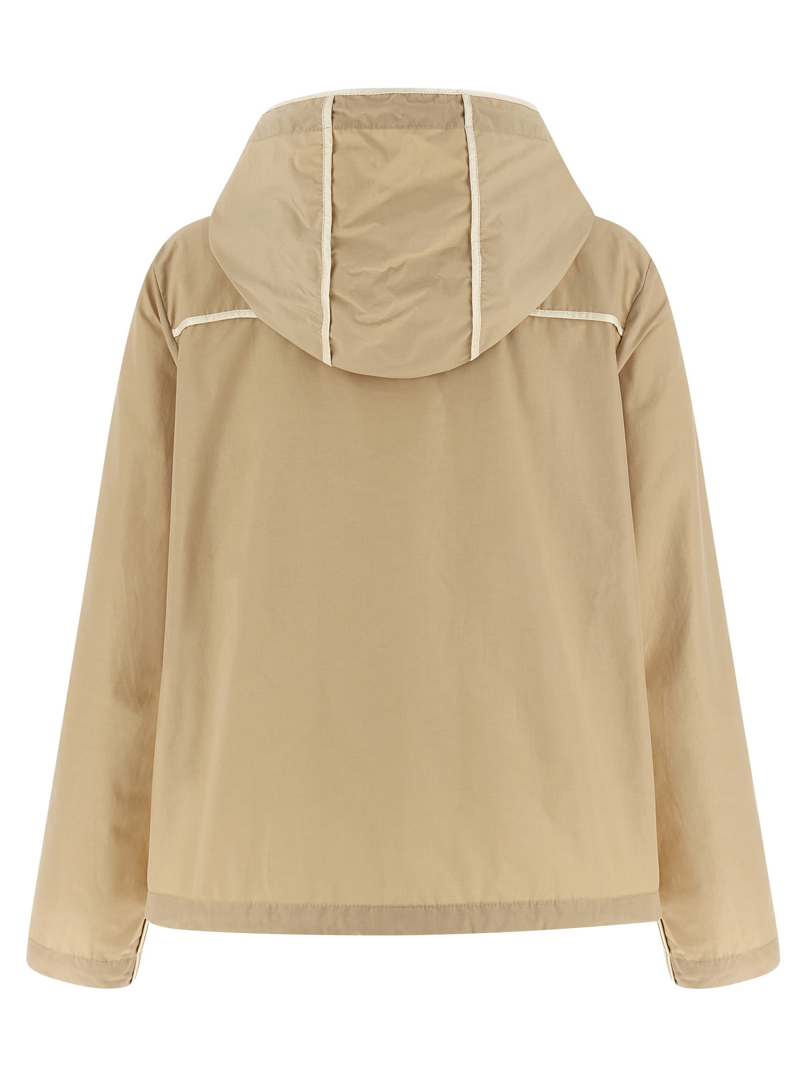 Moncler Beige Polyester Shell Jacke