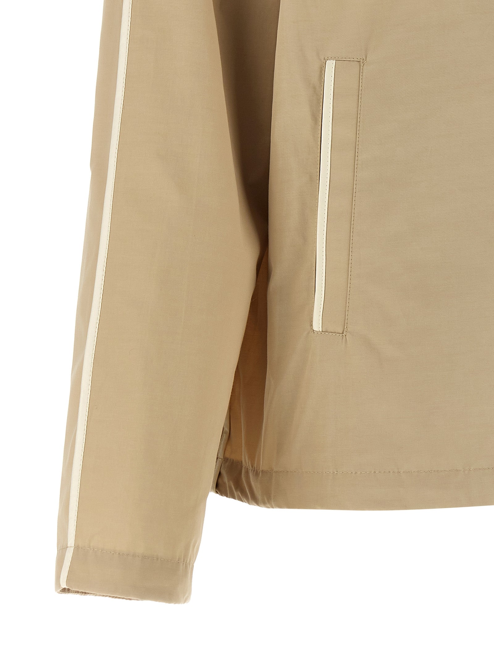 Moncler Beige Polyester Shell Jacke