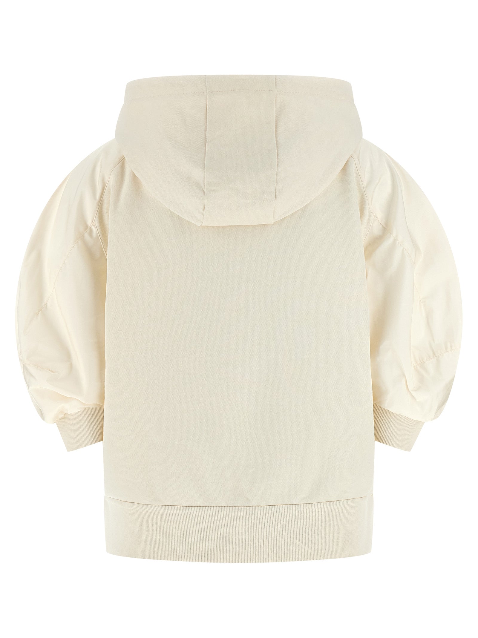 Moncler Weiße Baumwoll-Kapuzenpullover