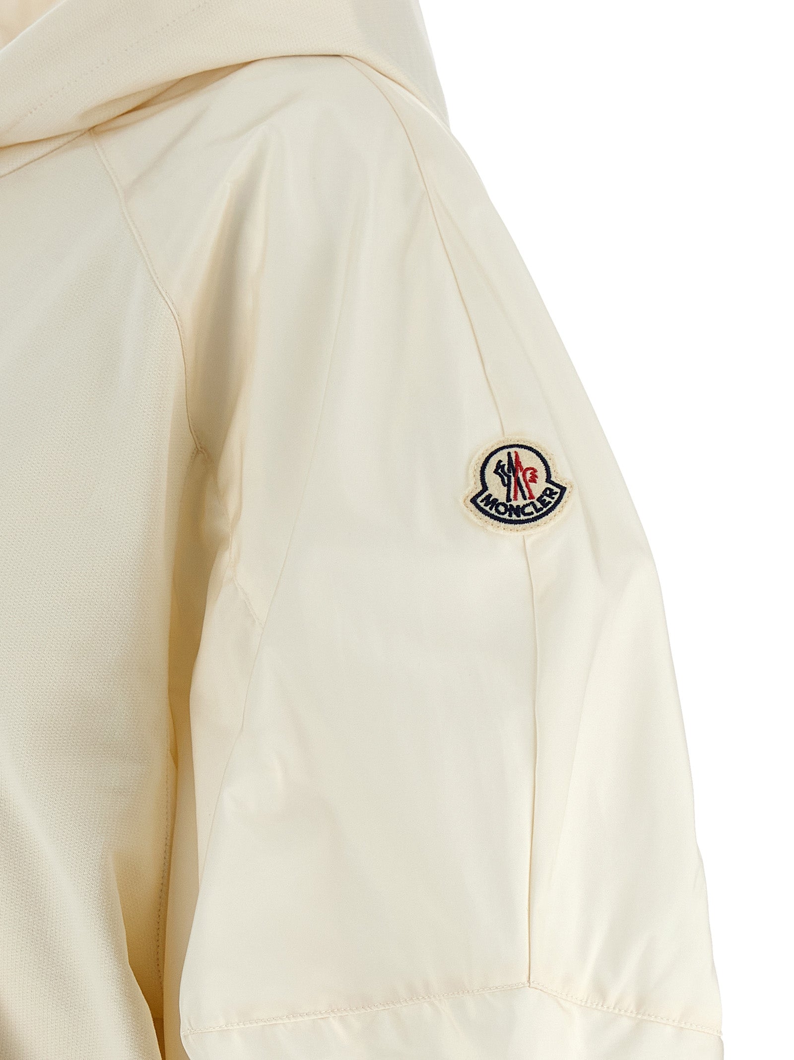 Moncler Weiße Baumwoll-Kapuzenpullover
