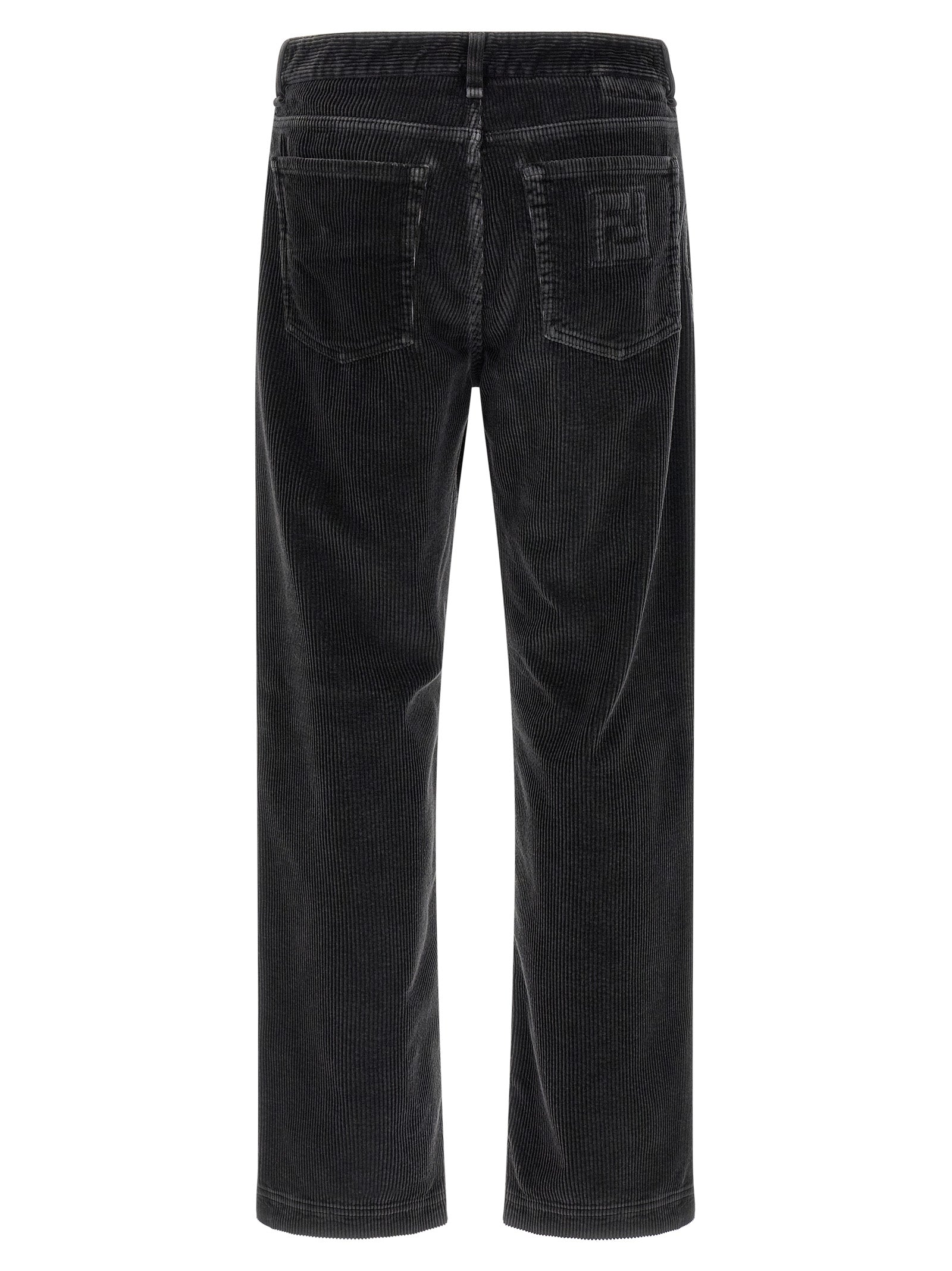 Fendi Graue Baumwoll-Freizeithose