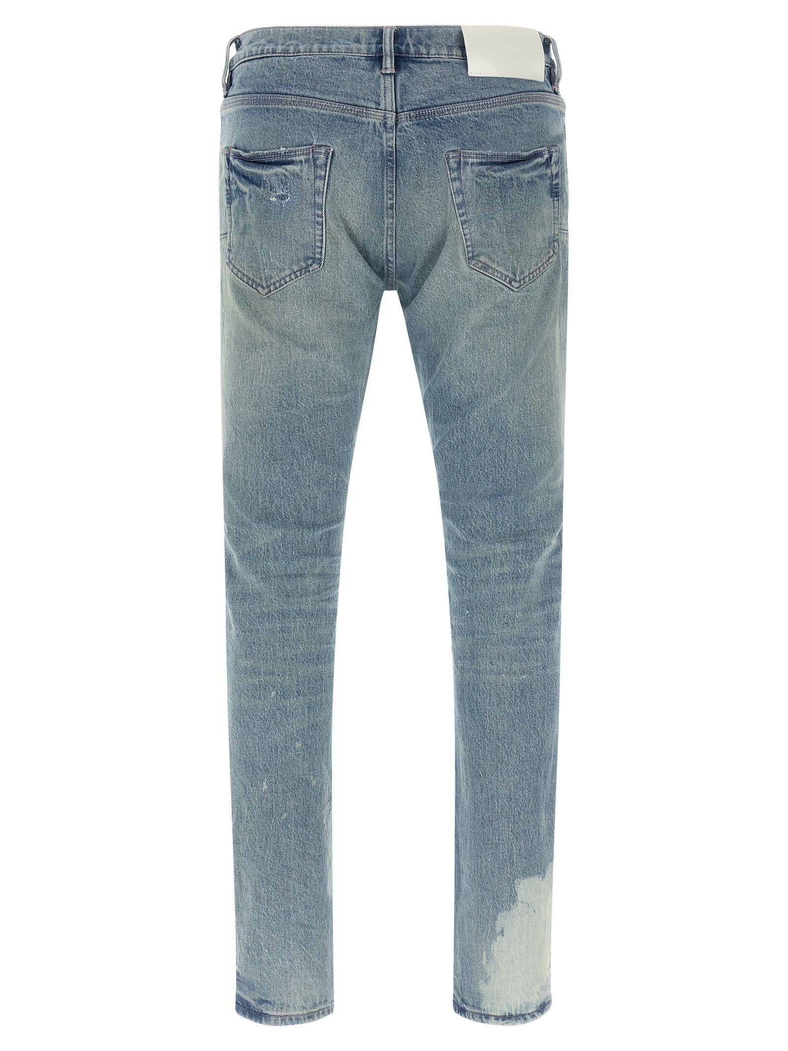 PURPLE Blaue Baumwoll-Skinny-Jeans
