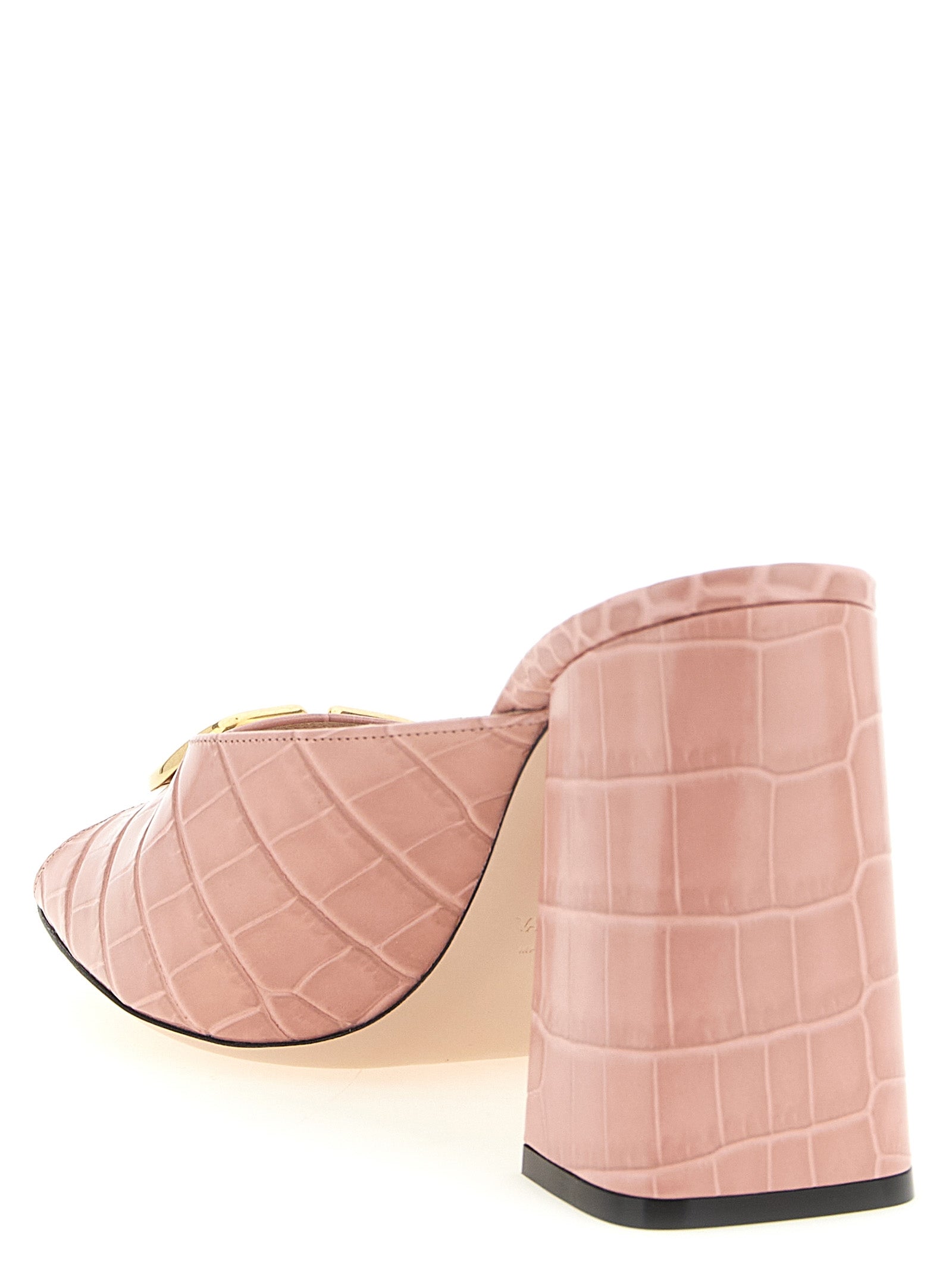 Valentino Garavani Sandaletten mit Stilettoabsatz aus mehrfarbigem Kalbsleder