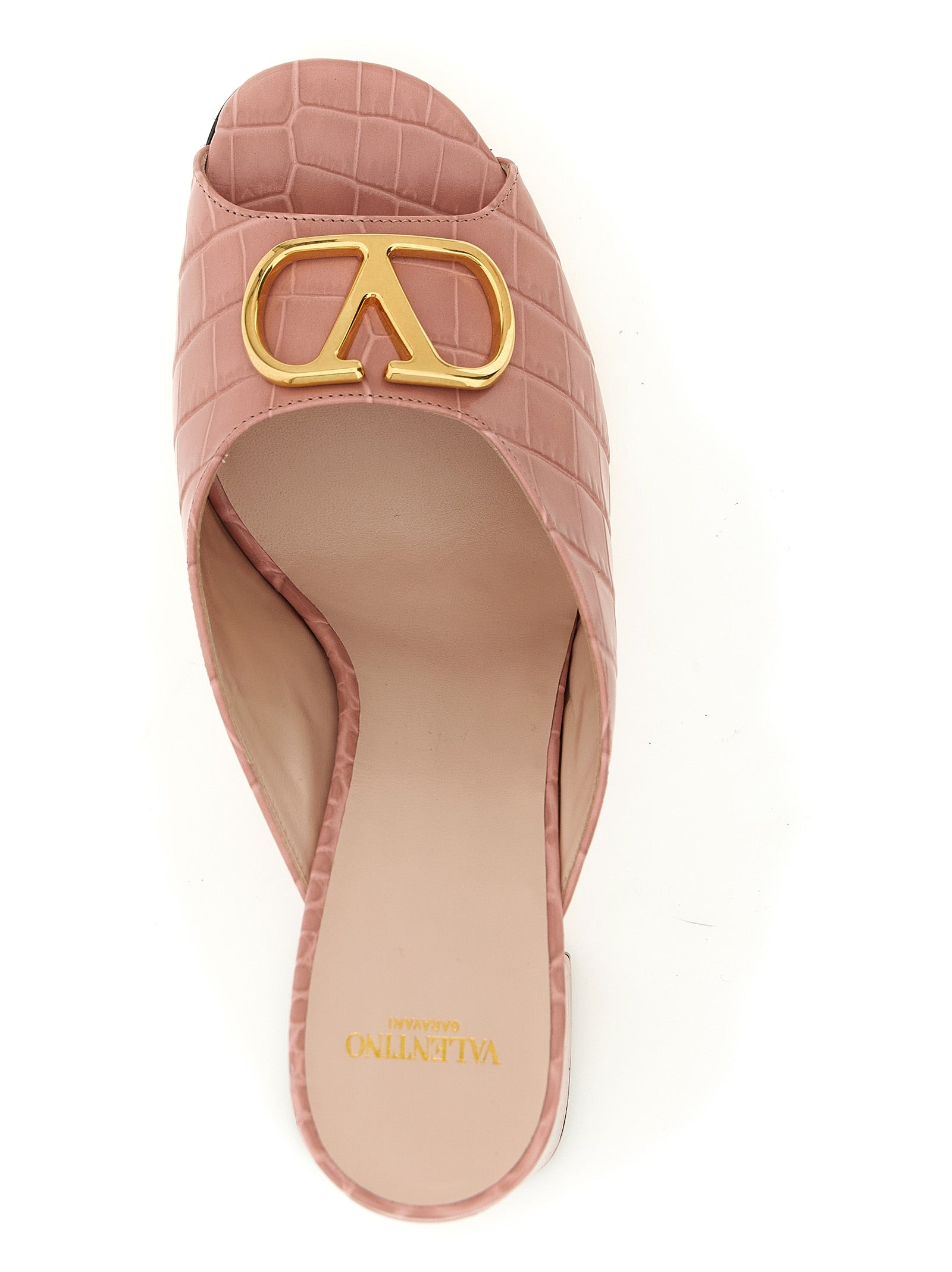 Valentino Garavani Sandaletten mit Stilettoabsatz aus mehrfarbigem Kalbsleder