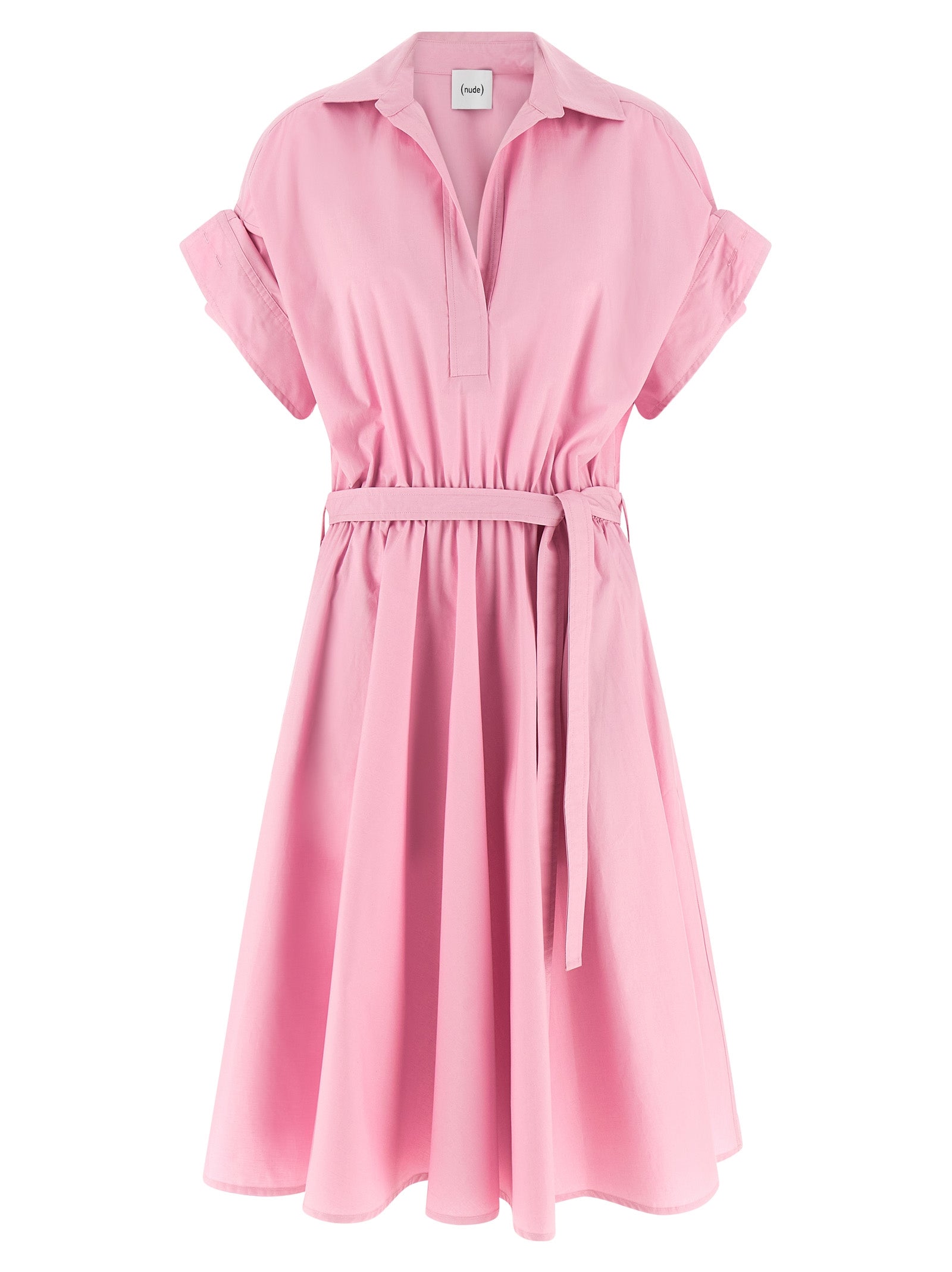 NUDE Buntes Baumwoll-Midi-Kleid