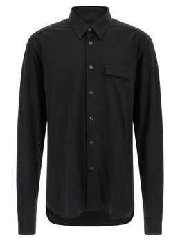 Kiton Schwarze Baumwollbluse