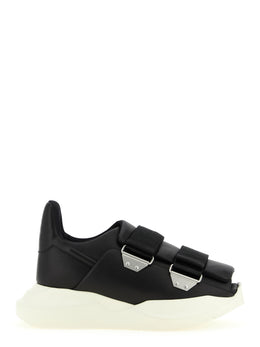 Rick Owens Schwarze Kalbsleder-Sneaker
