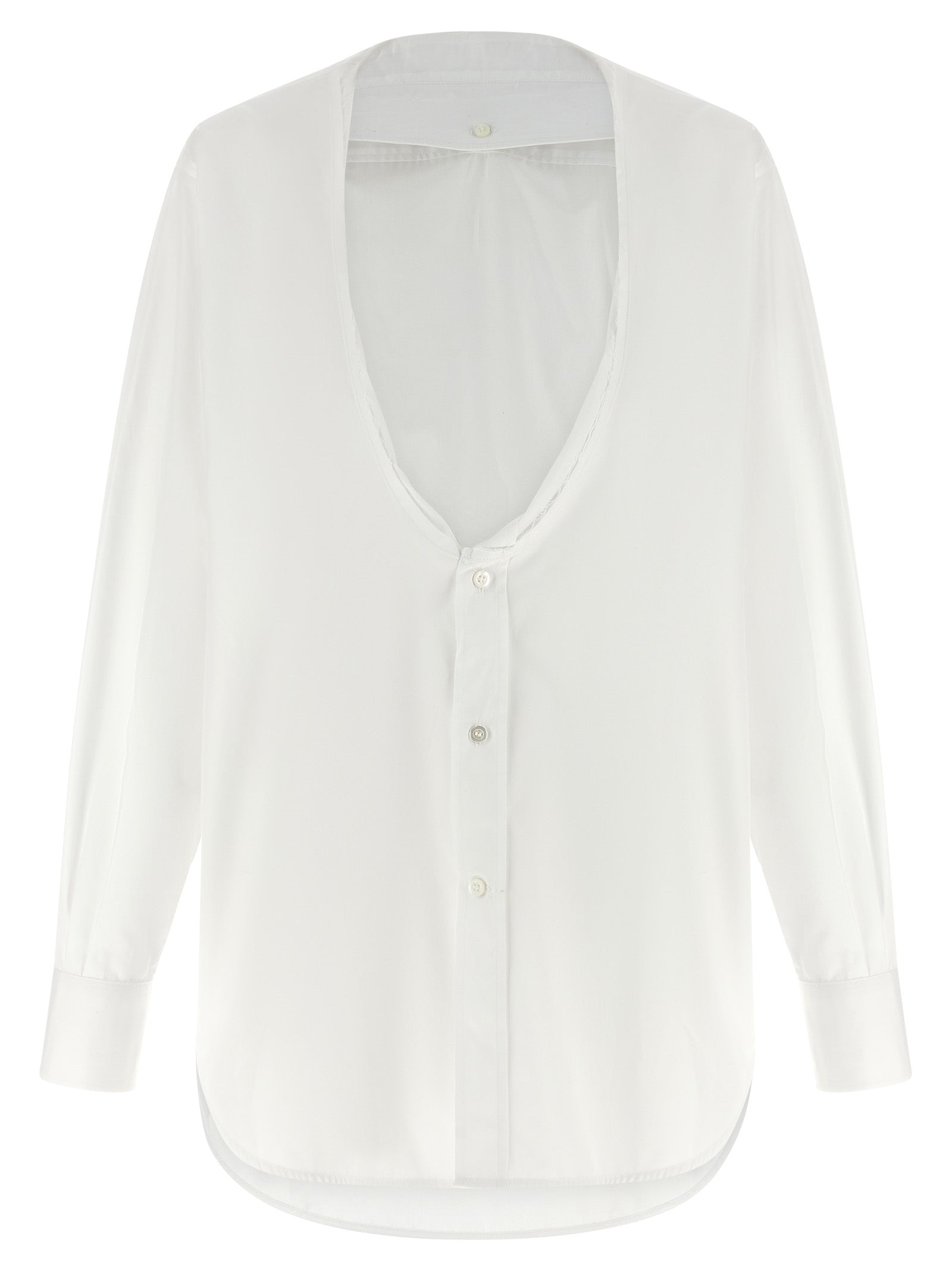 Maison Margiela Weiße Baumwollbluse