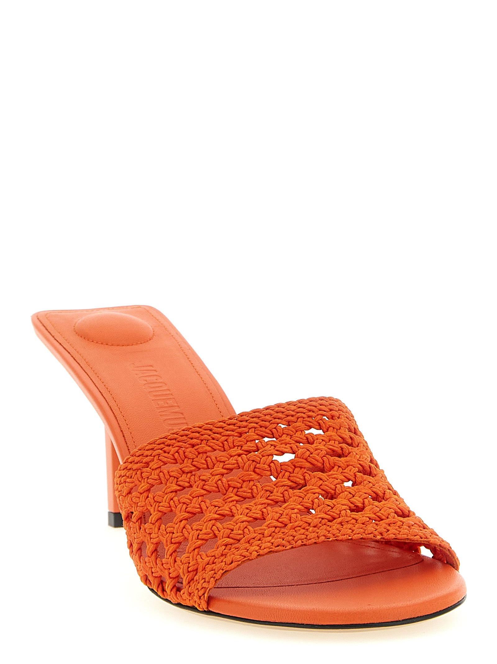 Jacquemus Orange Plateau-Sandalen aus Polyester