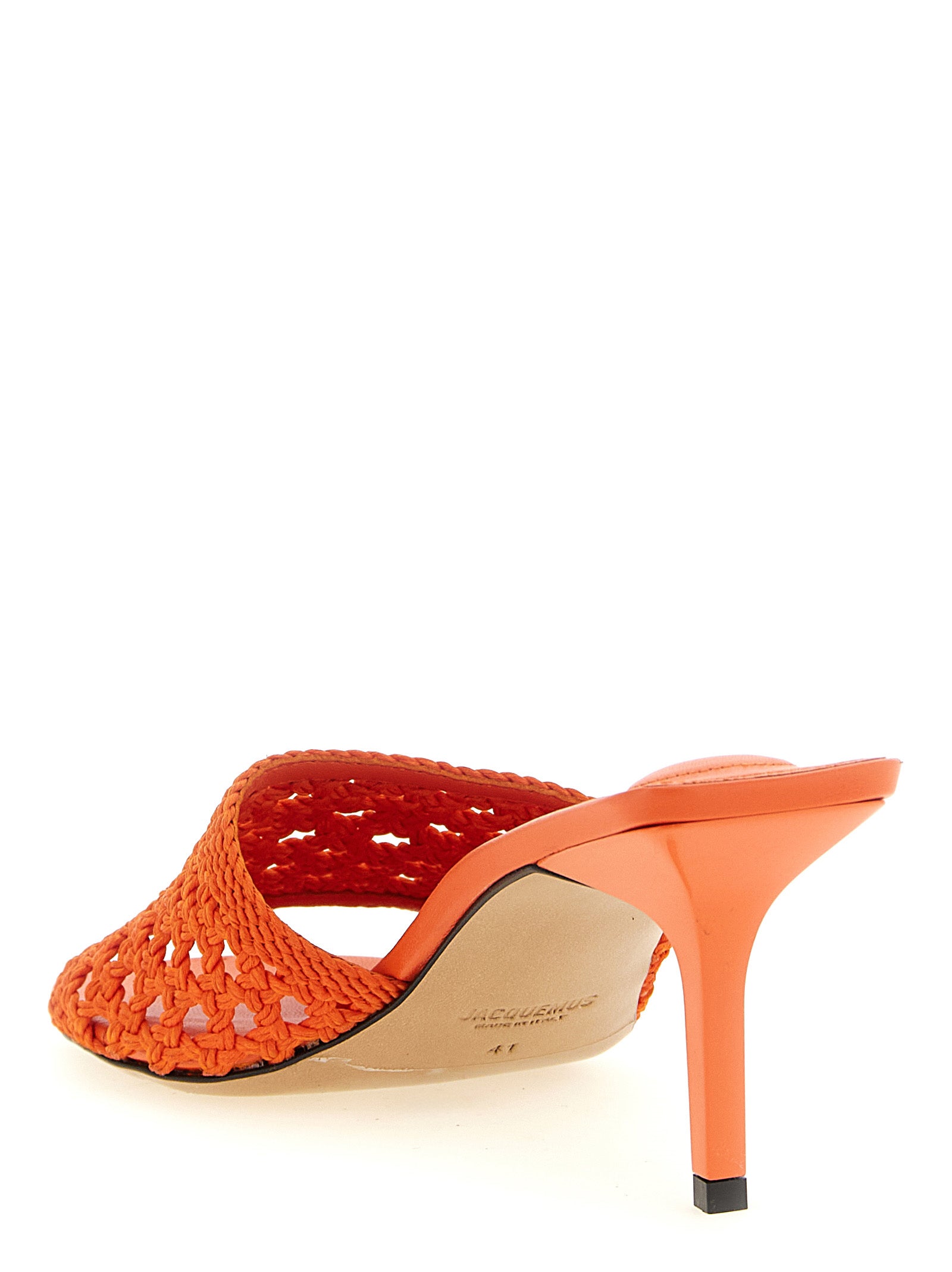 Jacquemus Orange Plateau-Sandalen aus Polyester