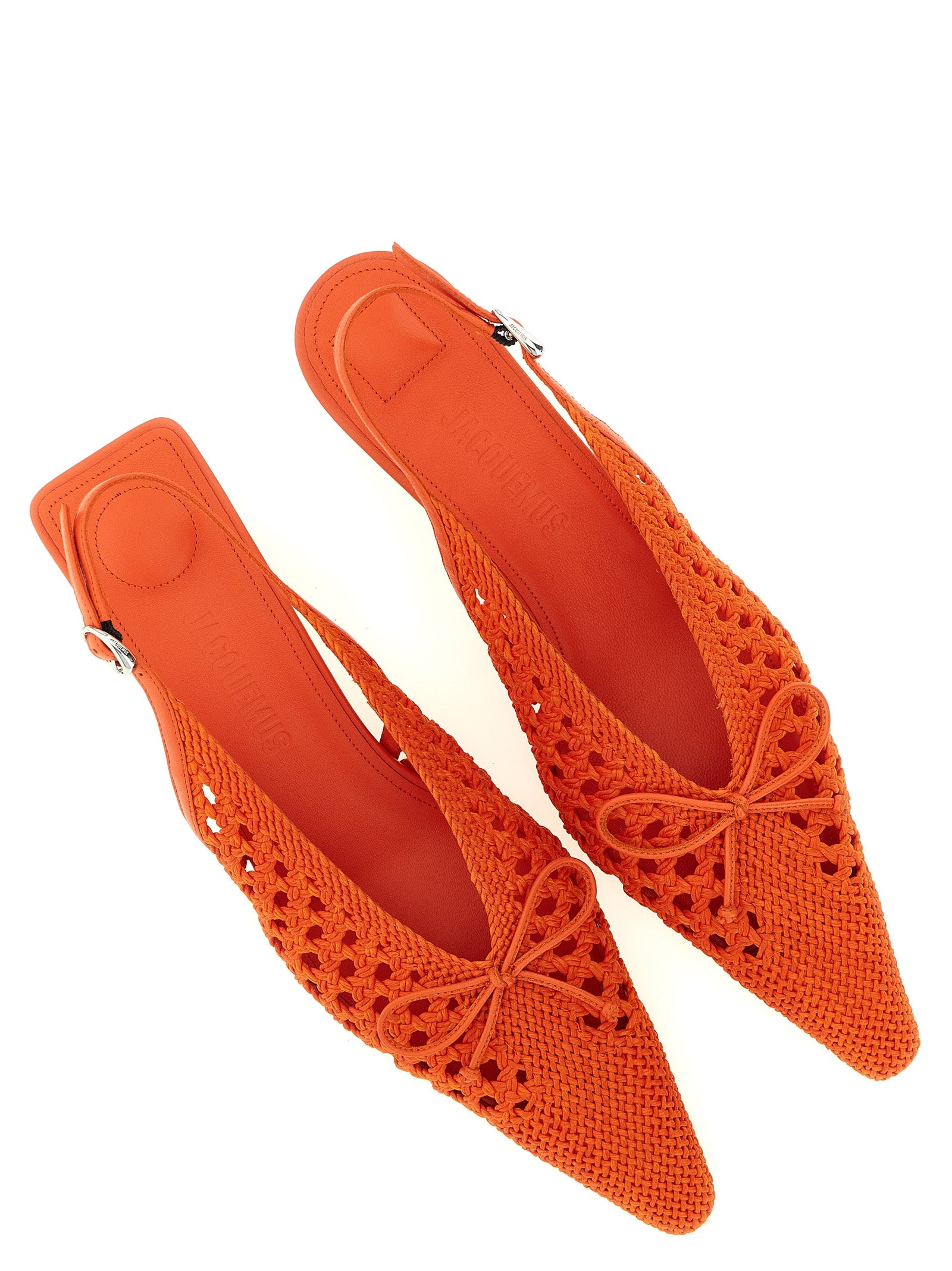 Jacquemus Orange Pumps aus Polyester mit mittlerem Absatz